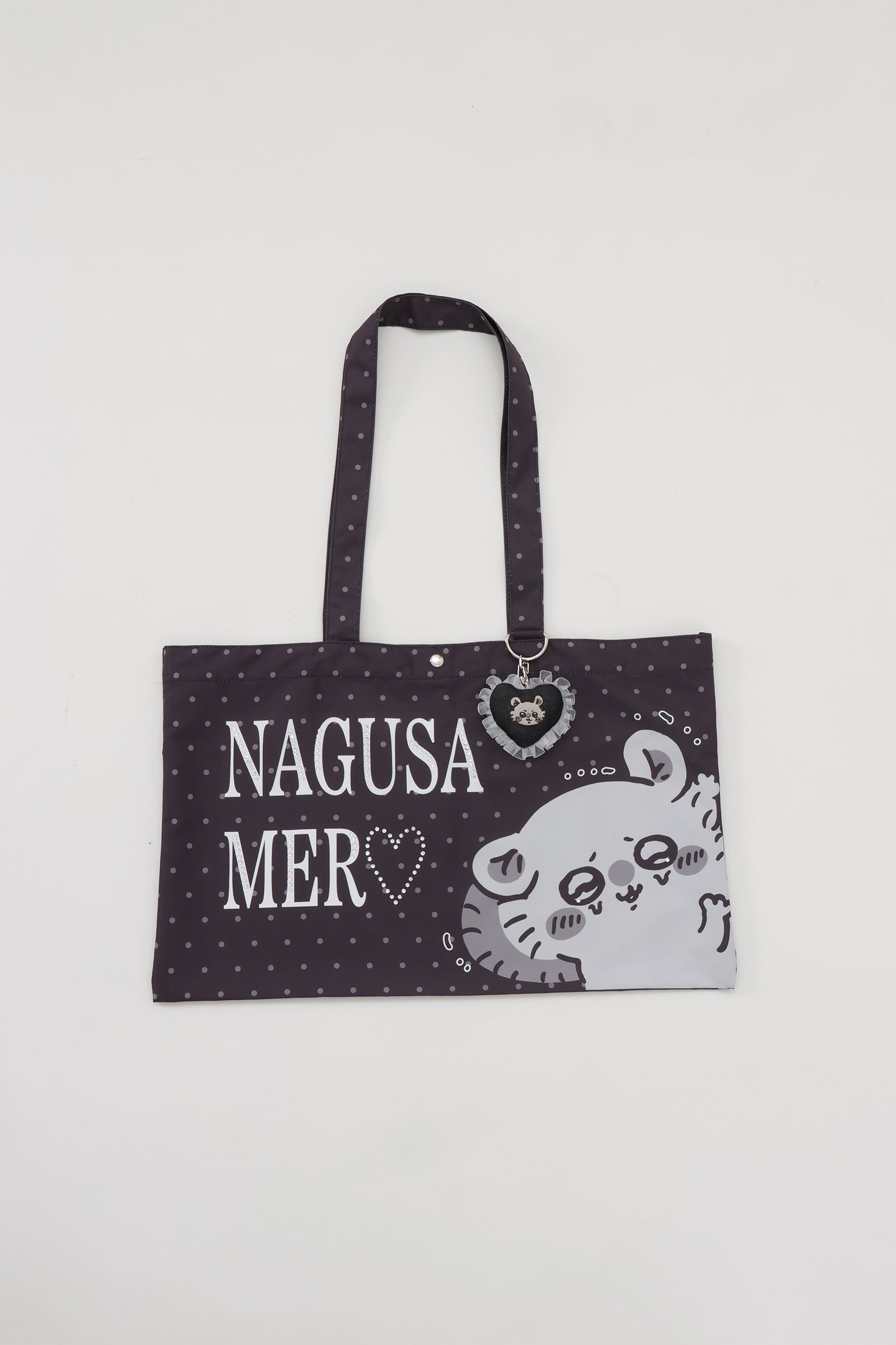 ちいかわ チャーム付きトートバッグ NAGUSAMERO(モモンガ) スミクロ ONE