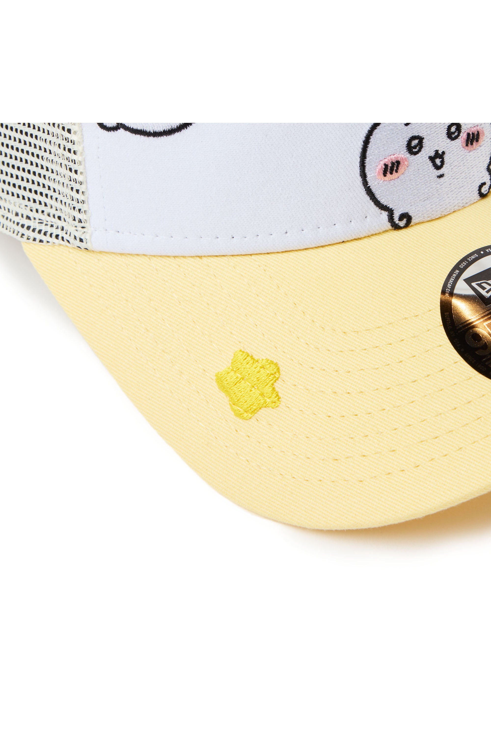 キッズ Youth 9FORTY A-Frame トラッカー ちいかわ / ちいかわ・ハチワレ・うさぎ ホワイト/ソフトイエロー