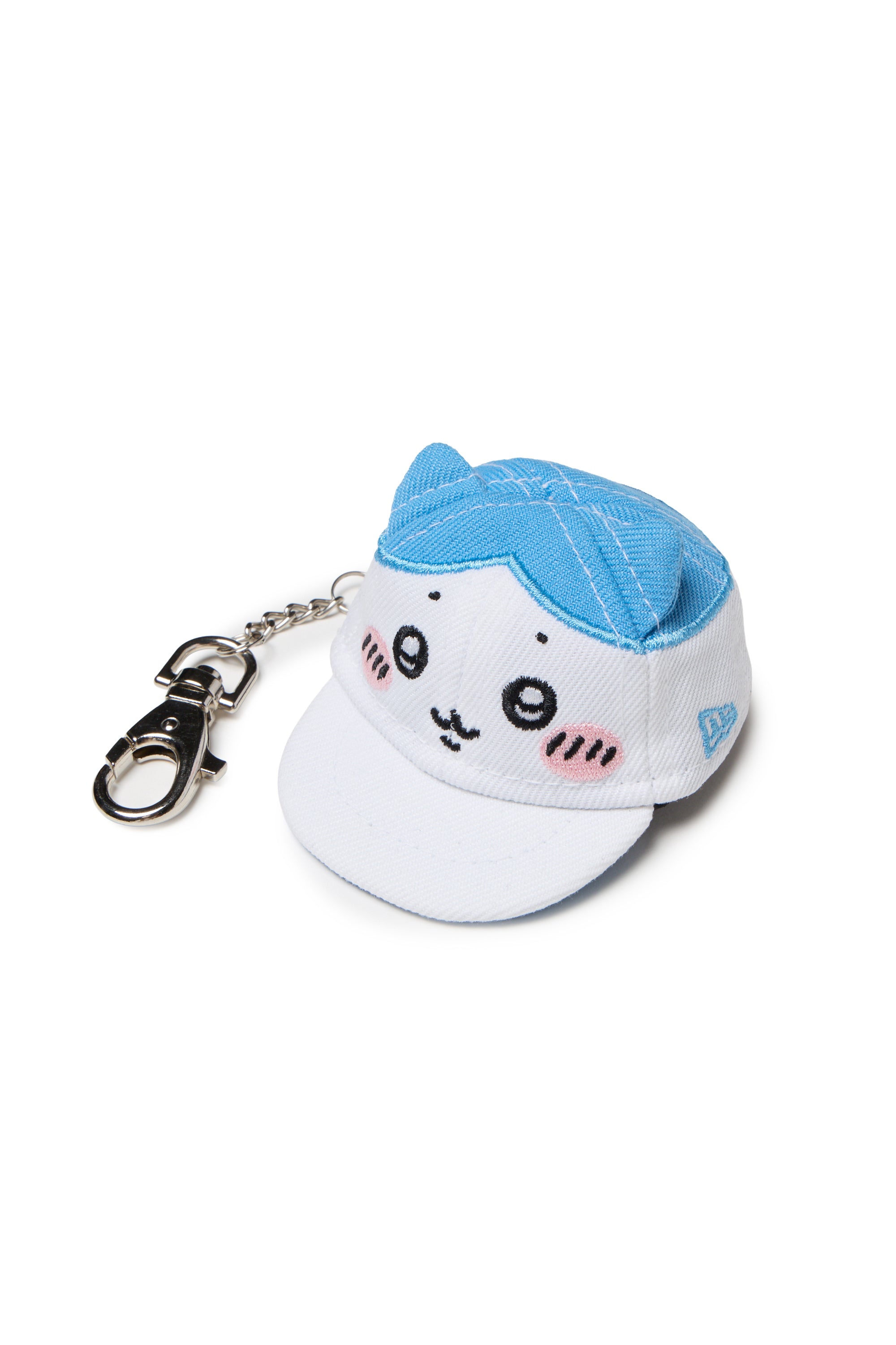 【美顔厳選】ニューエラ ちいかわ ハチワレ キャップキーホルダー セット キャップキーホルダー ちいかわ / ハチワレ ホワイト/ラディアントブルー