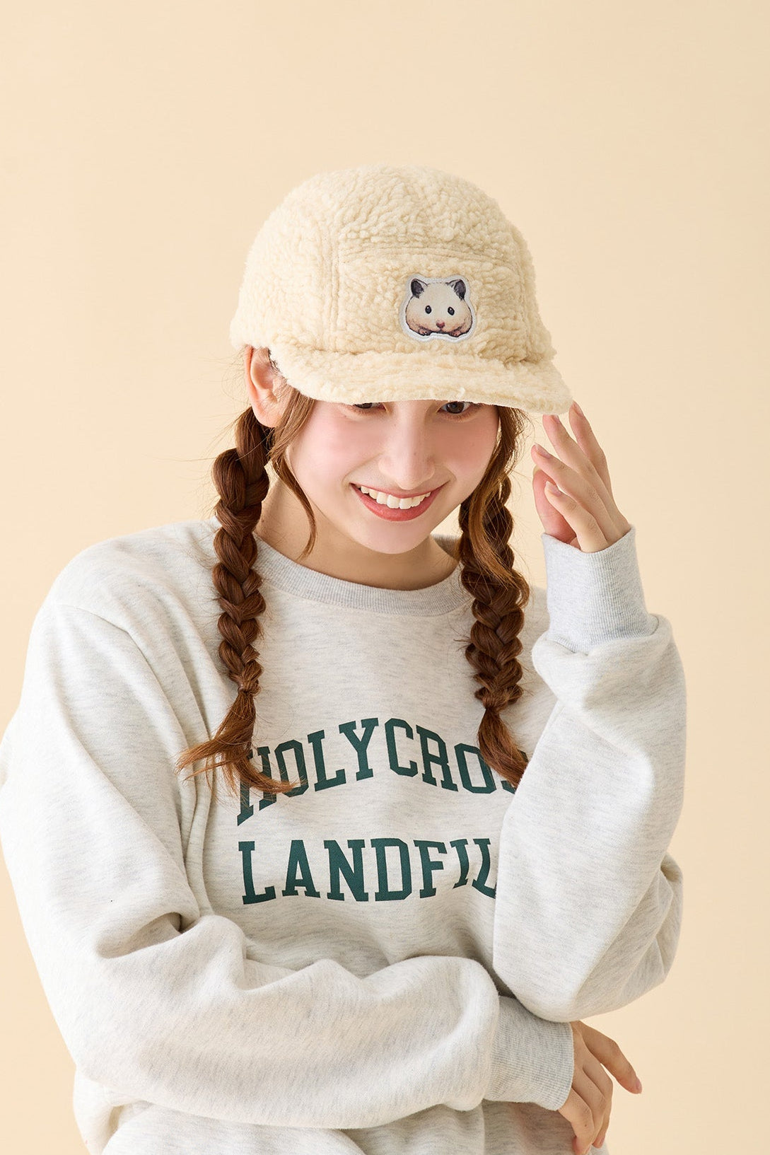 助六の日常 もこもこCAP 助六 ナチュラル