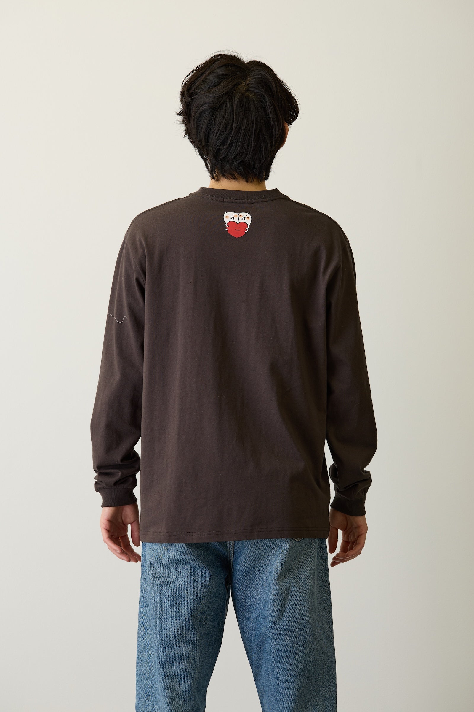 ナガノキャラクターズ 長袖Ｔシャツ I LOVE KUMA スミ