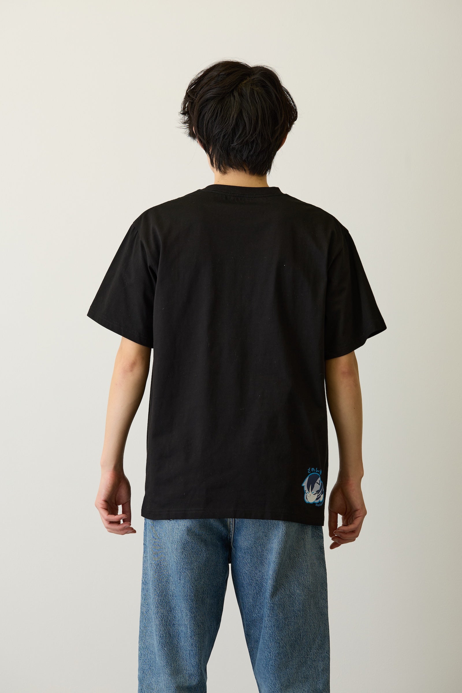 mofusand Tシャツ なにもわるくにゃい トイレットペーパーだいすきにゃん ブラック