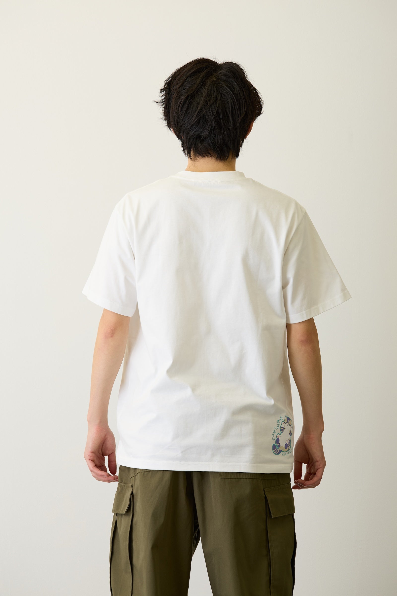 【2BUY10%OFF対象商品】mofusand Tシャツ なにもわるくにゃい 洗濯物だいすきにゃん ホワイト