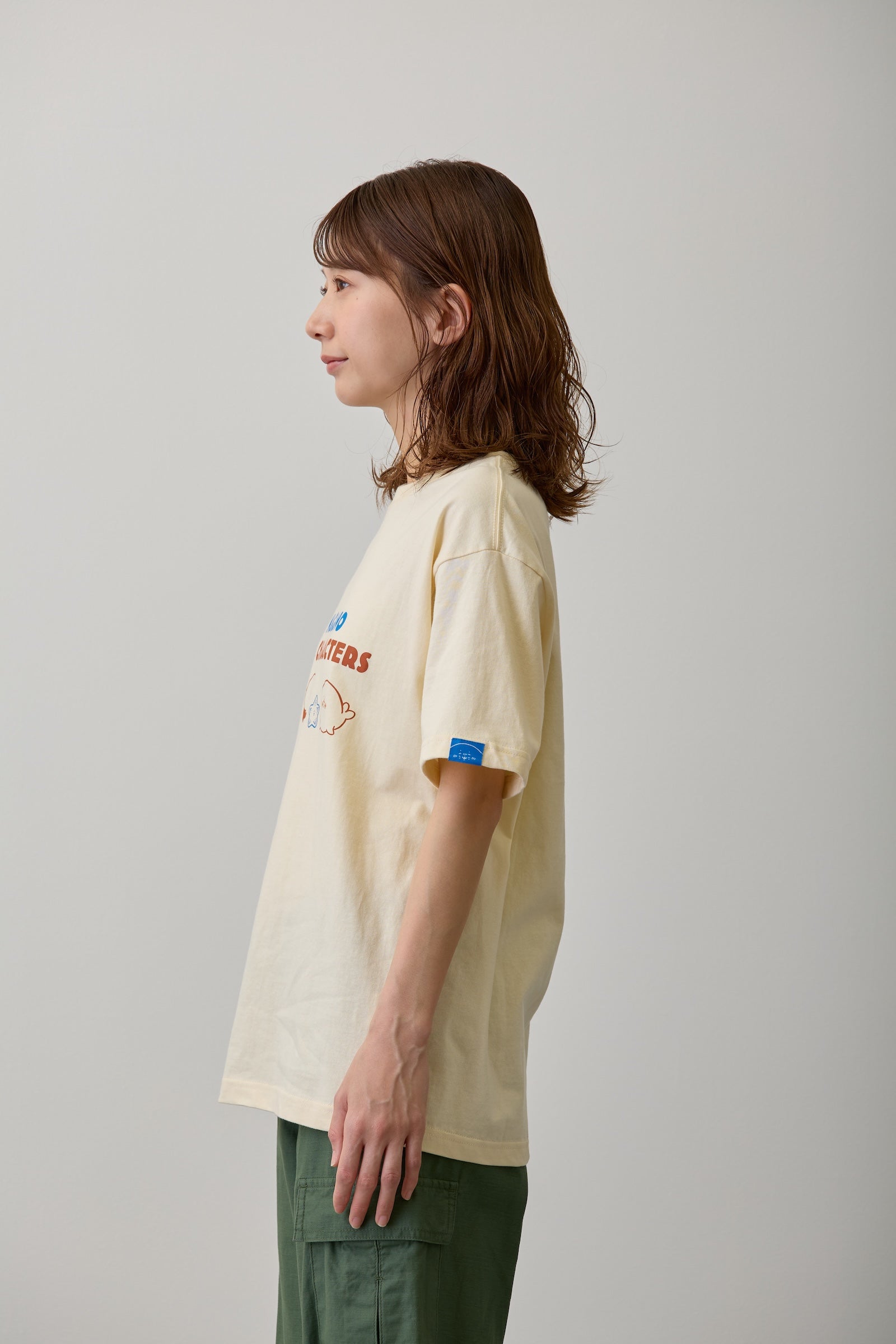 ナガノキャラクターズ Tシャツ アザラシたち クリーム