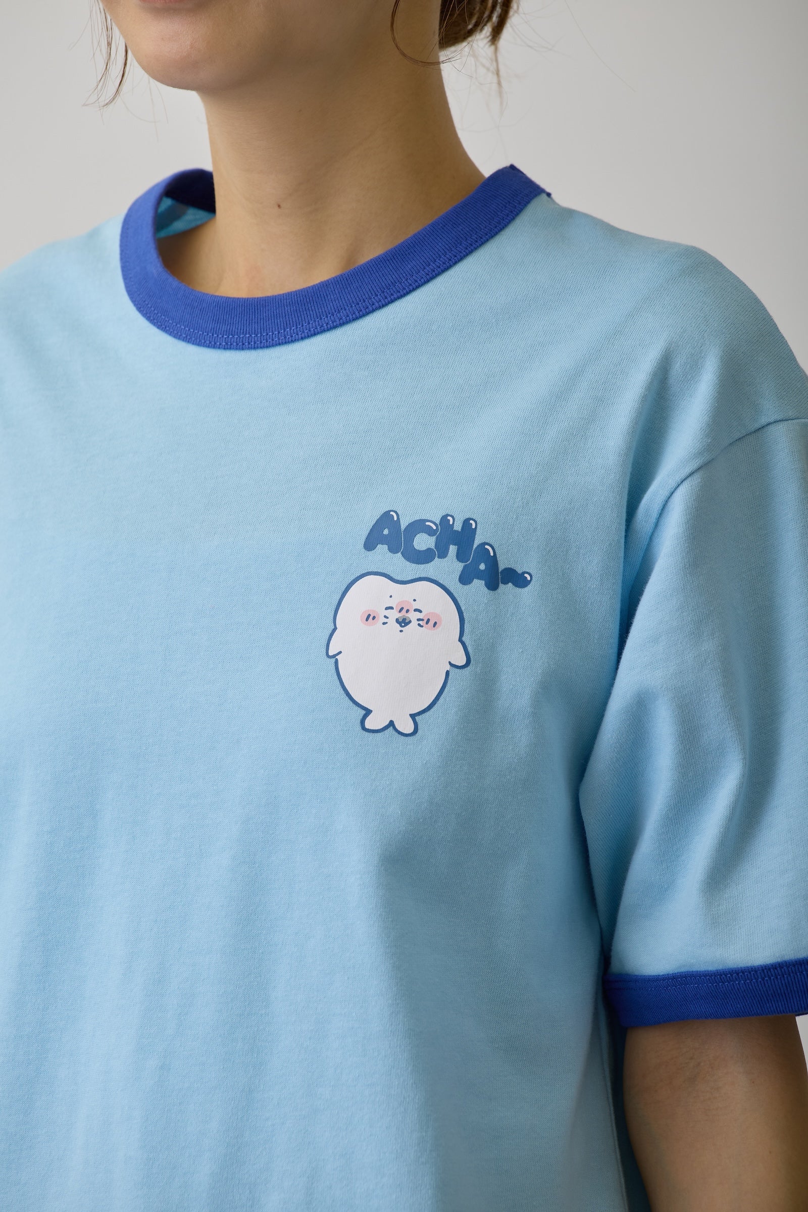 ナガノキャラクターズ Tシャツ カンッ ブルー