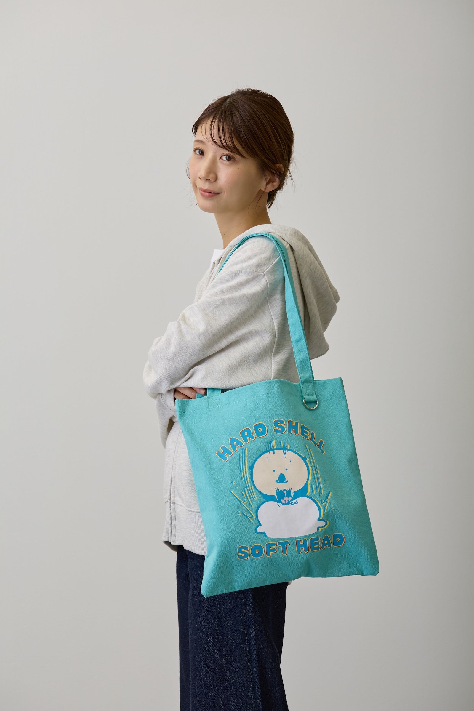 ナガノキャラクターズ トートバッグ カンッ ミントグリーン