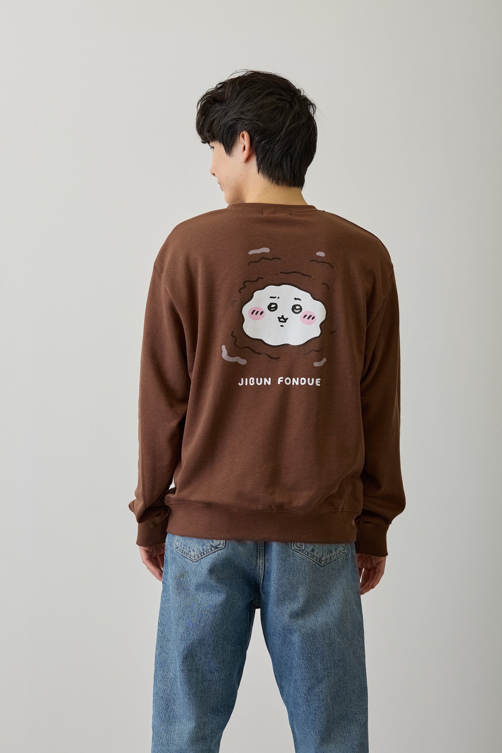 ちいかわ スウェット 自分フォンデュ ブラウン
