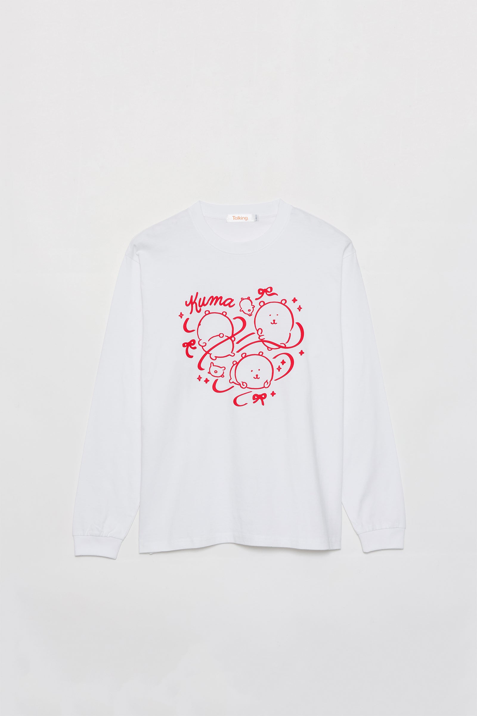 ナガノキャラクターズ 長袖Ｔシャツ リボン ホワイト