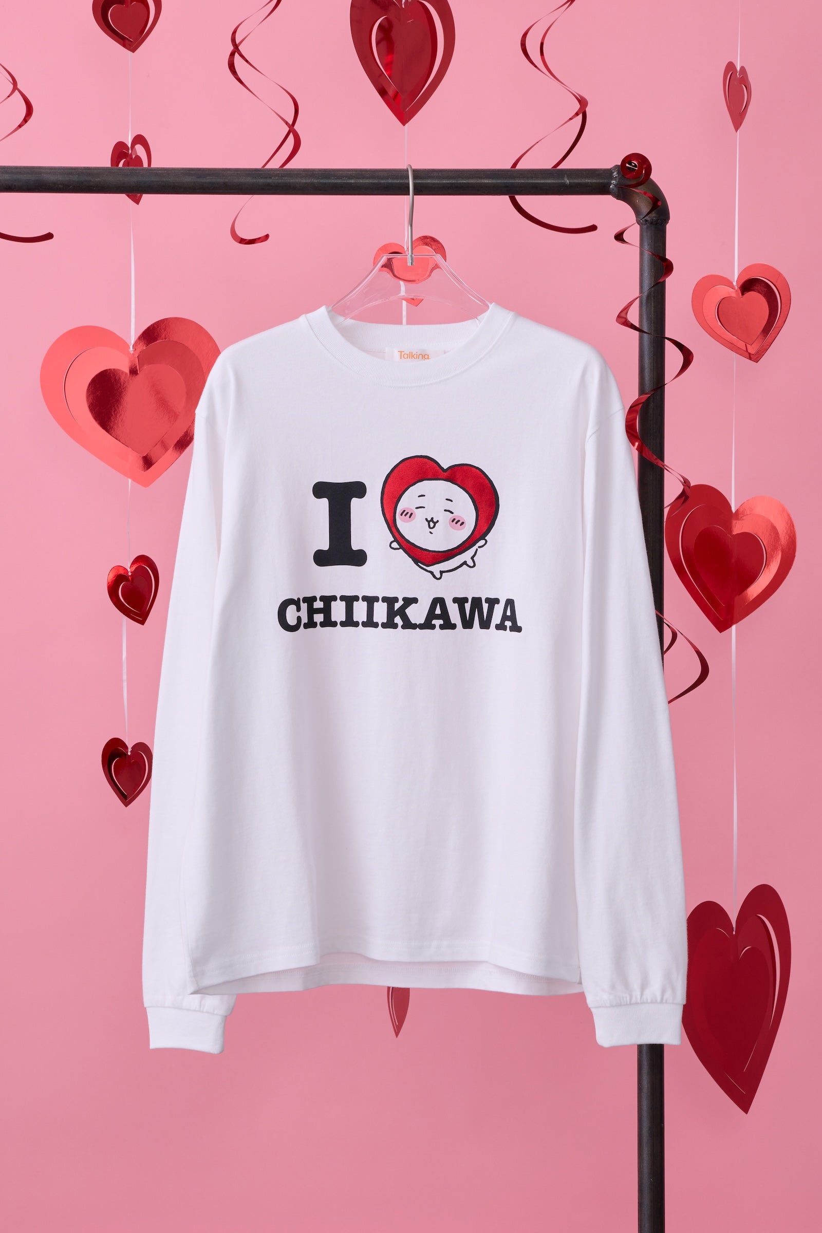 ちいかわ 長袖Ｔシャツ I LOVE CHIIKAWA ホワイト