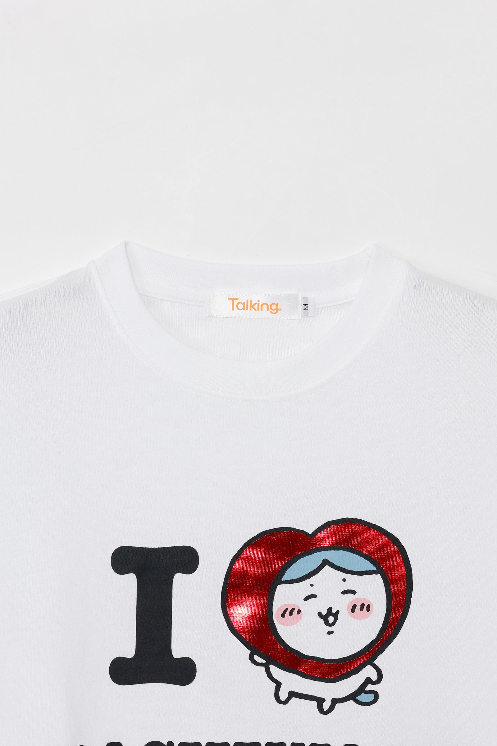 ちいかわ 長袖Ｔシャツ I LOVE HACHIWARE ホワイト