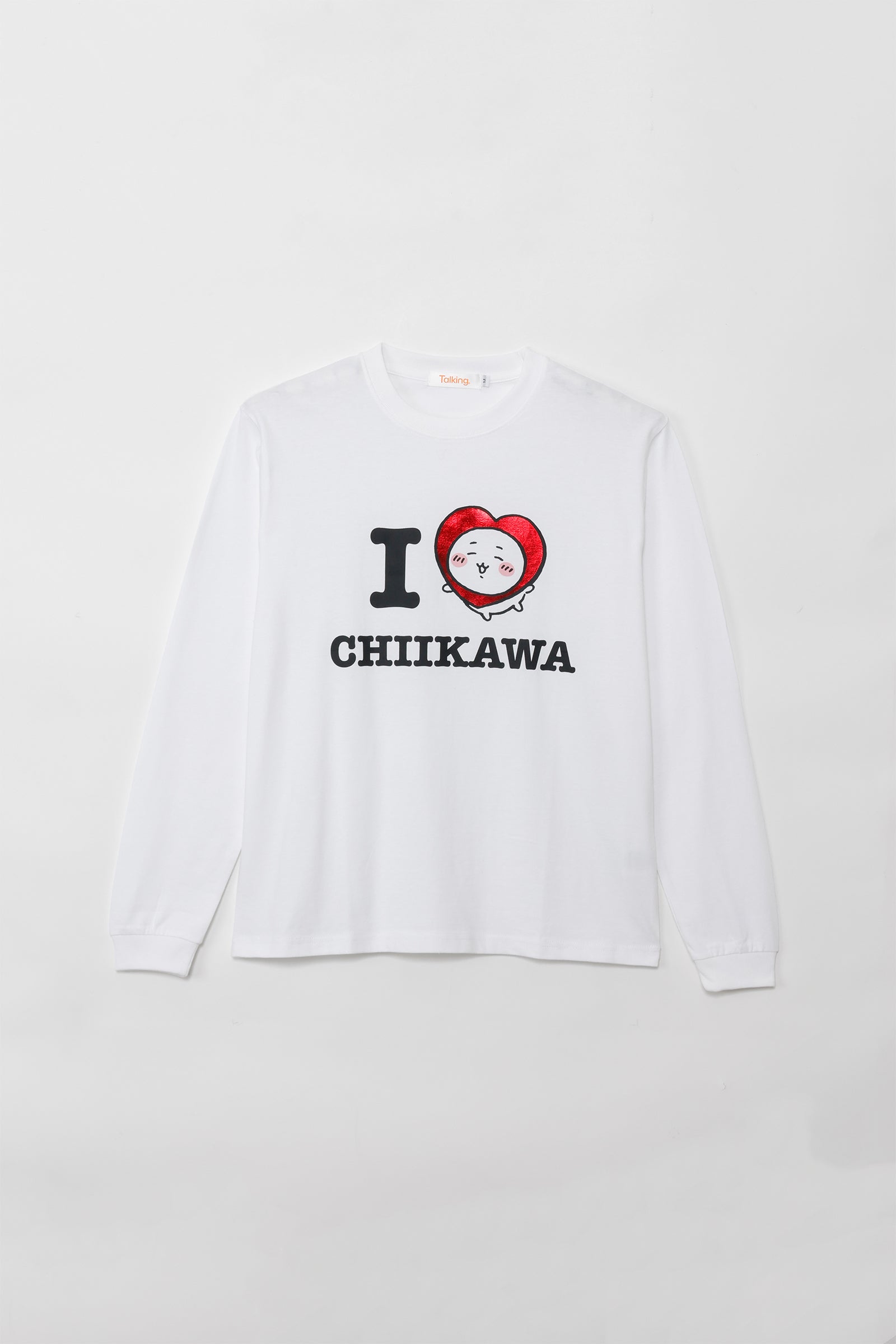 ちいかわ 長袖Ｔシャツ I LOVE CHIIKAWA ホワイト