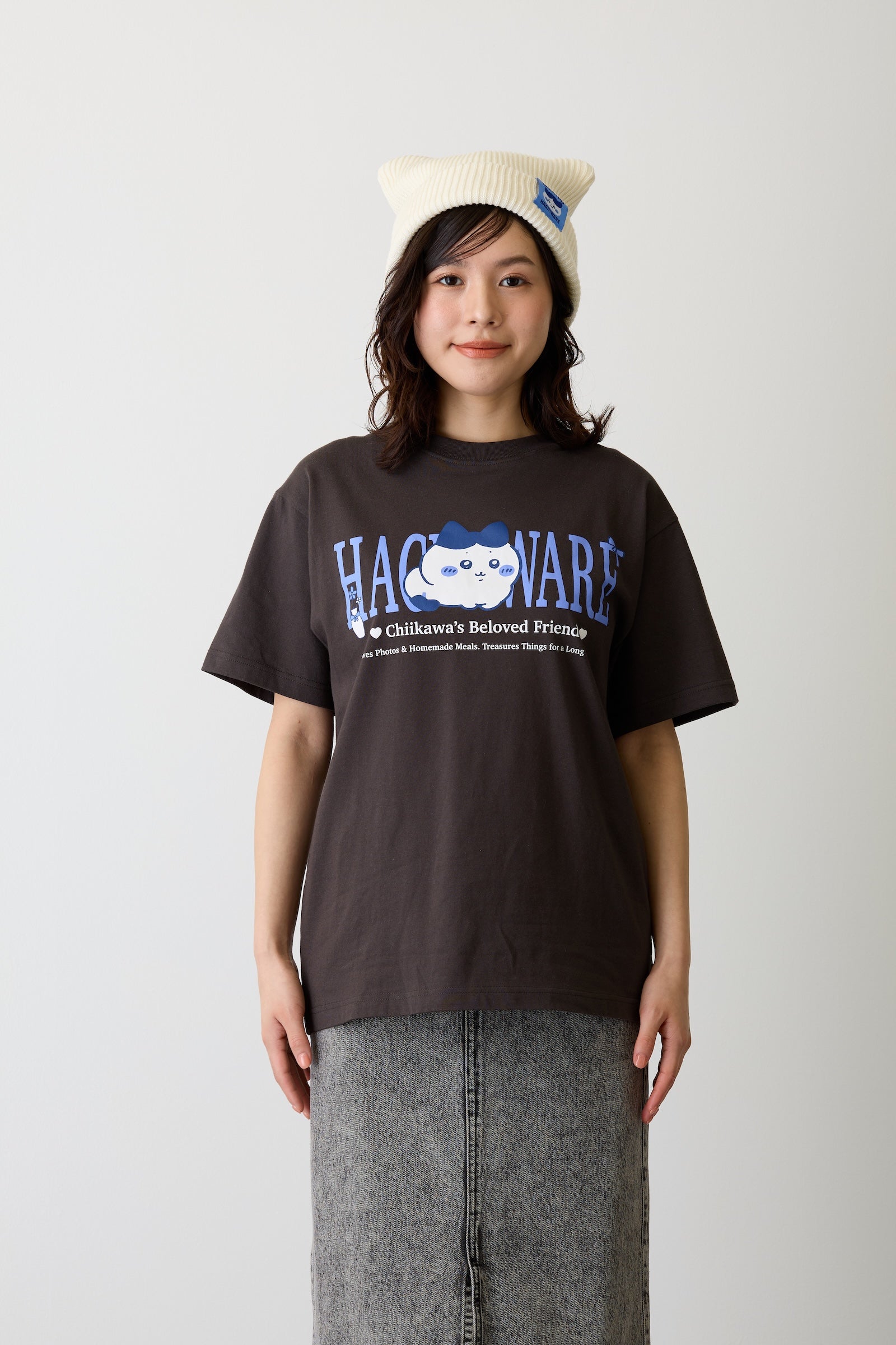ちいかわ Tシャツ ハチワレシリーズ スミ