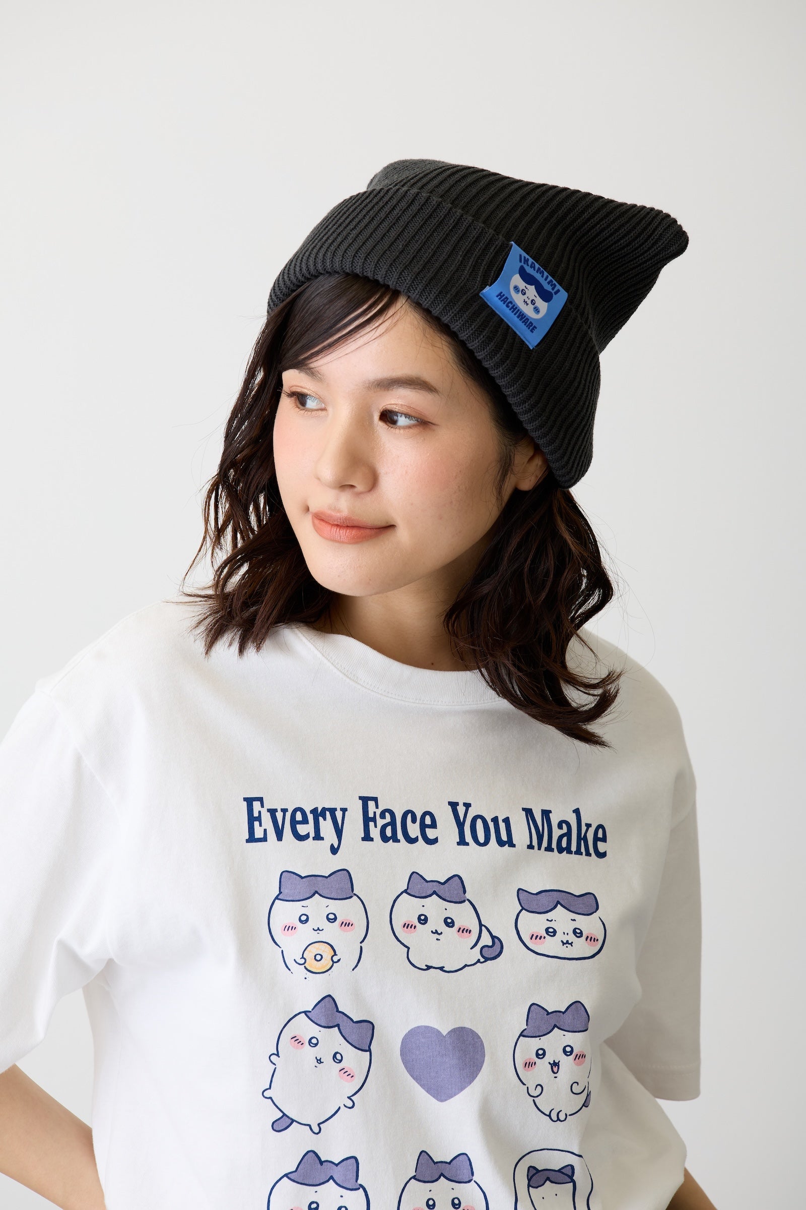 ちいかわ ニットキャップ ハチワレシリーズ スミ