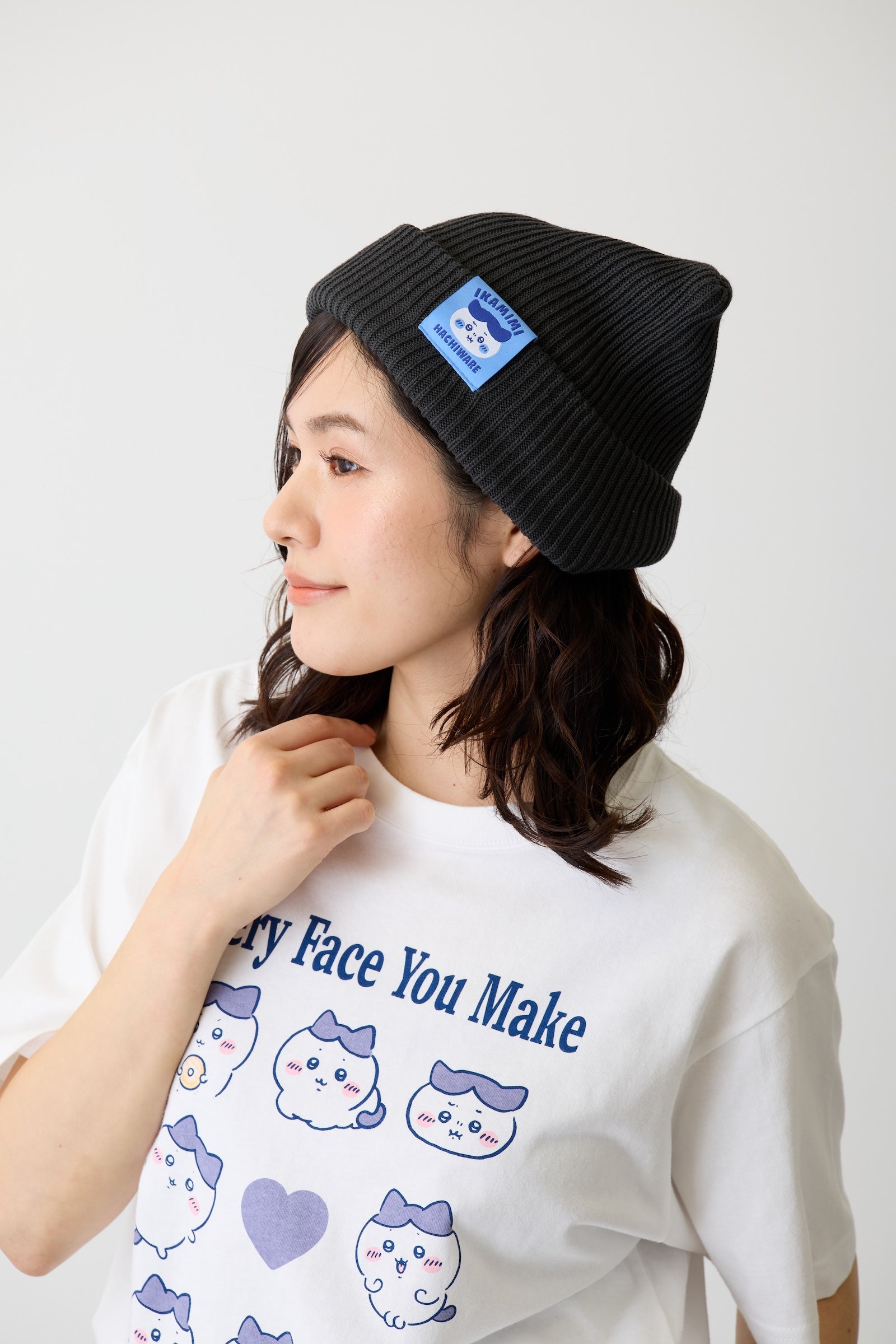 ちいかわ ニットキャップ ハチワレシリーズ スミ