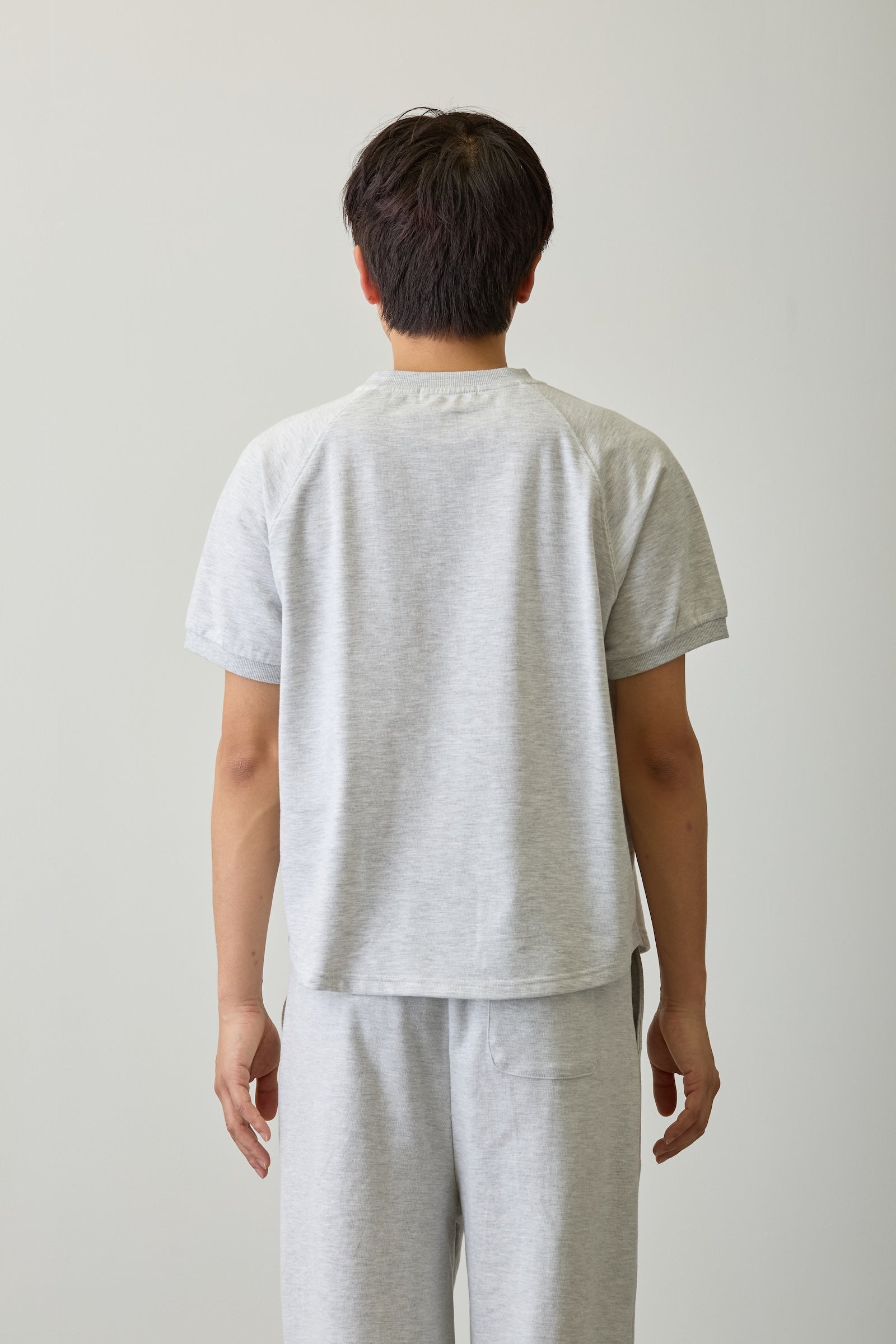 グレー Tシャツ ピースサイン ちいかわ Tシャツ ピース ちいかわ 杢グレー