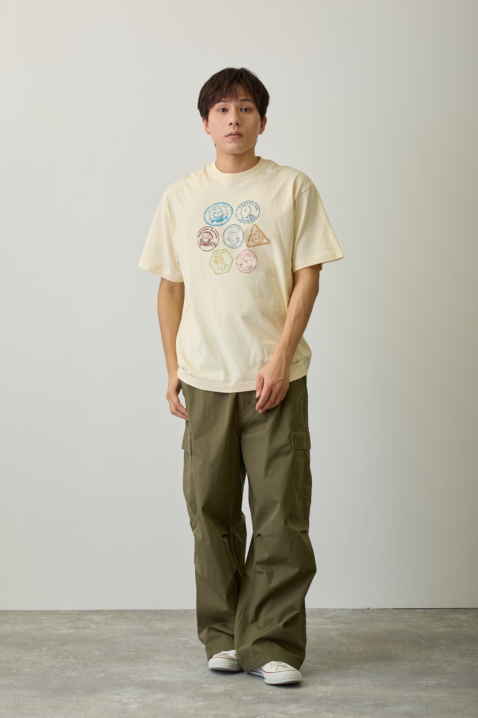 ナガノキャラクターズ Tシャツ トラベル ナチュラル