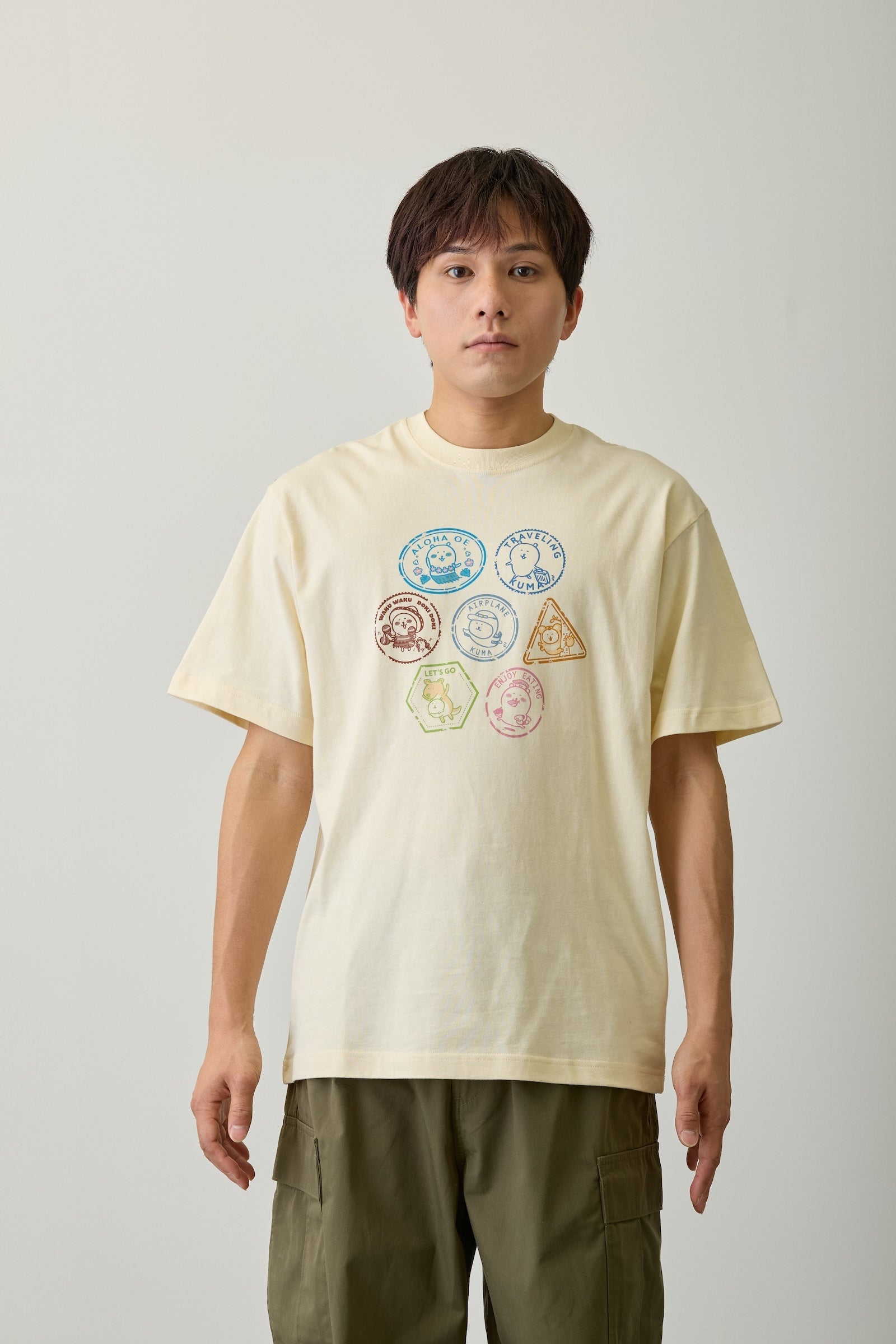 ナガノキャラクターズ Tシャツ トラベル ナチュラル