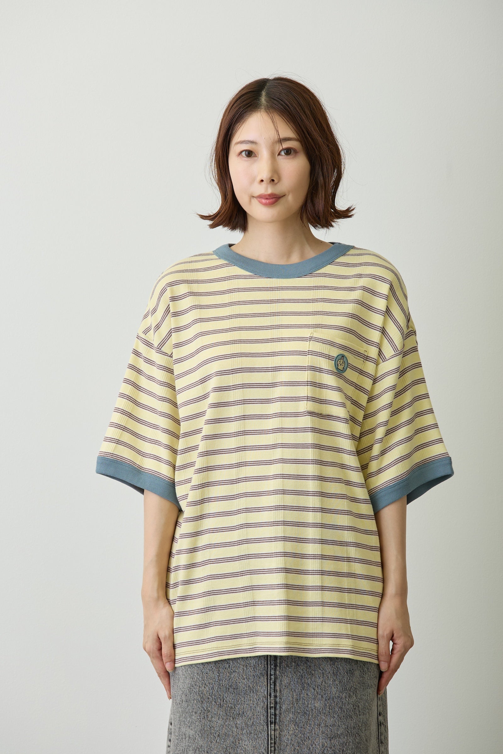 ちいかわ ビッグシルエットポケットTシャツ Robert P.Miller×Talking