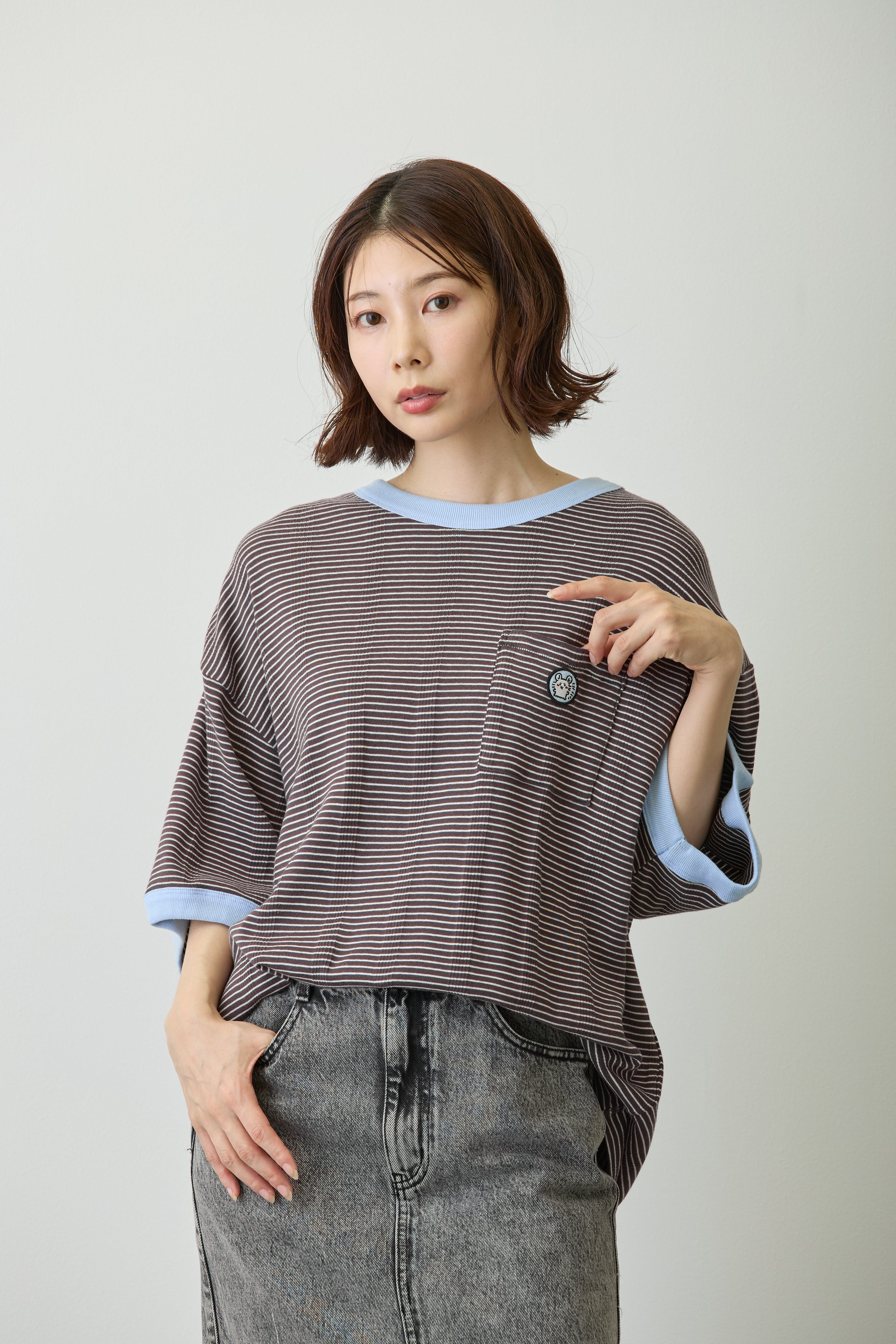 ちいかわ ビッグシルエットポケットTシャツ Robert P.Miller×Talking