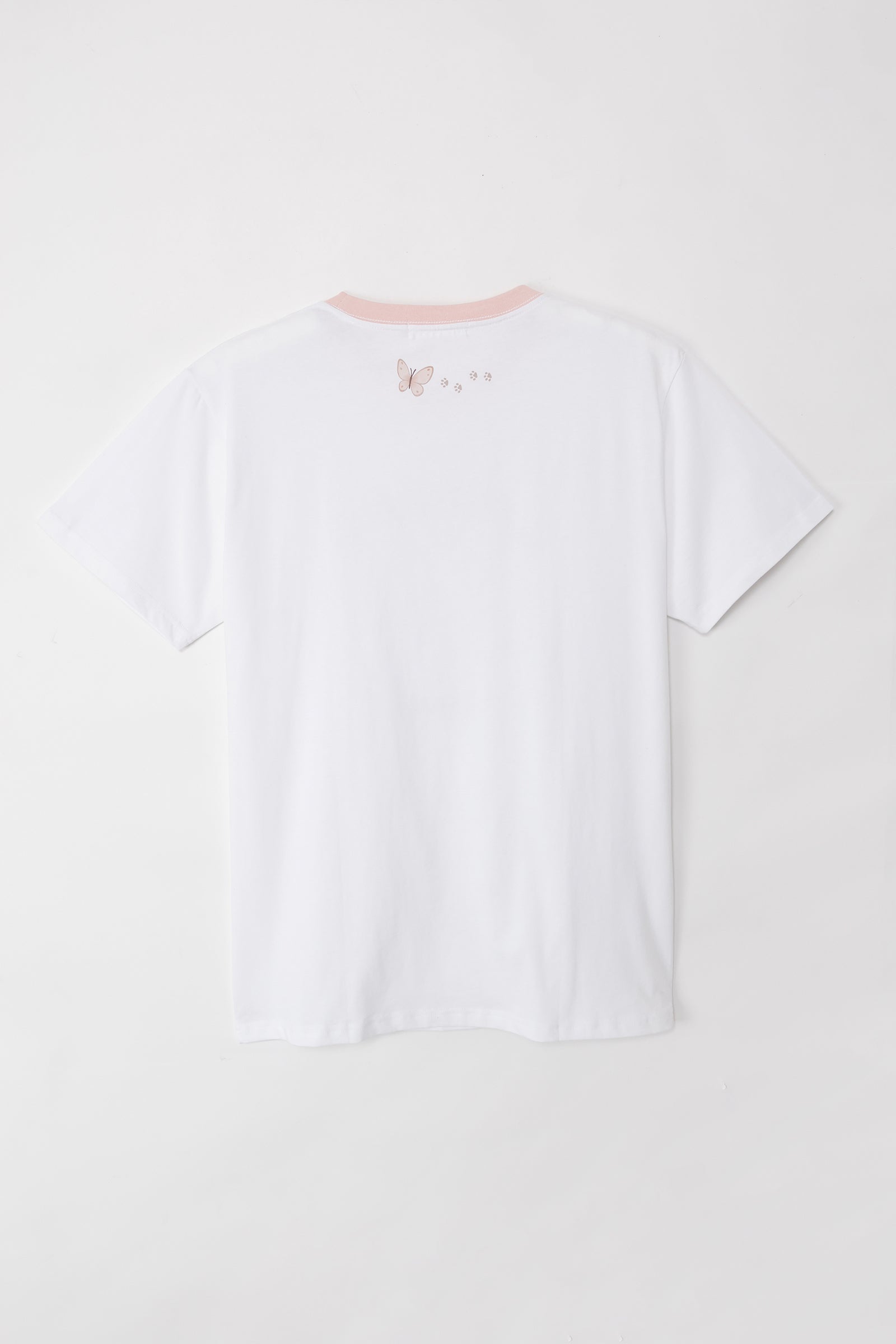 mofusand Tシャツ ちょうちょにゃん ももはねにゃん ホワイト