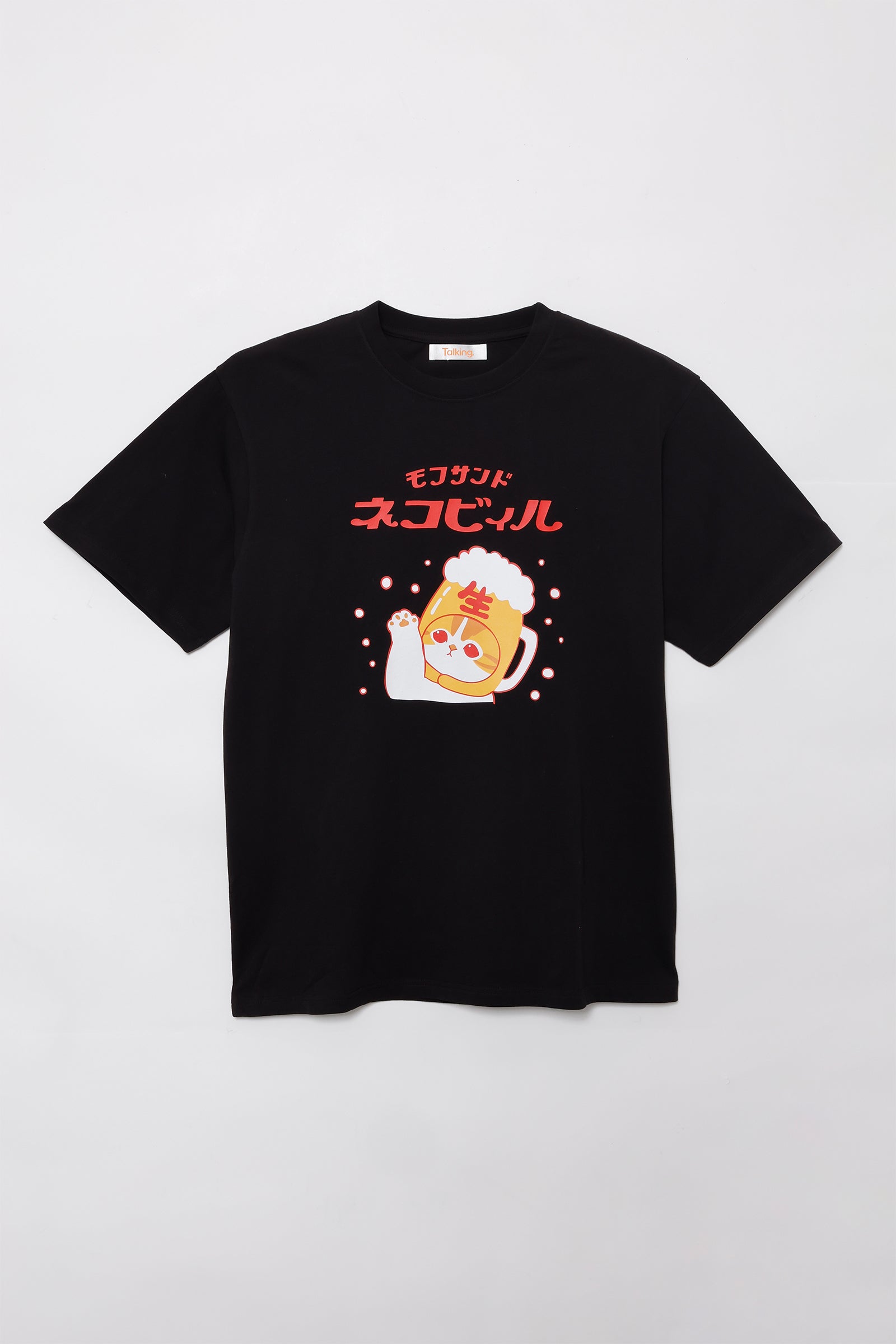 mofusand Tシャツ ネコビィル ブラック