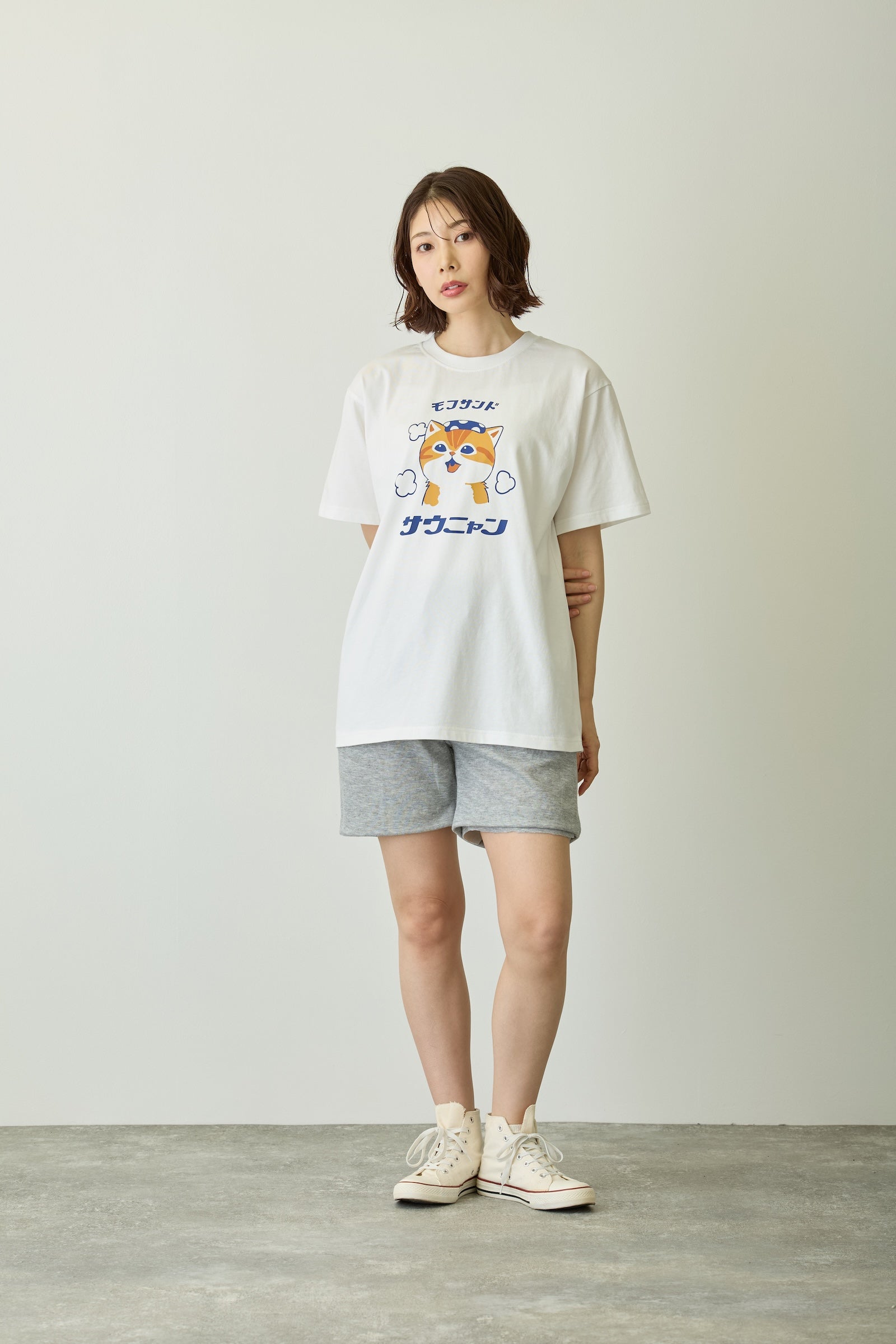 mofusand Tシャツ サウニャン ホワイト