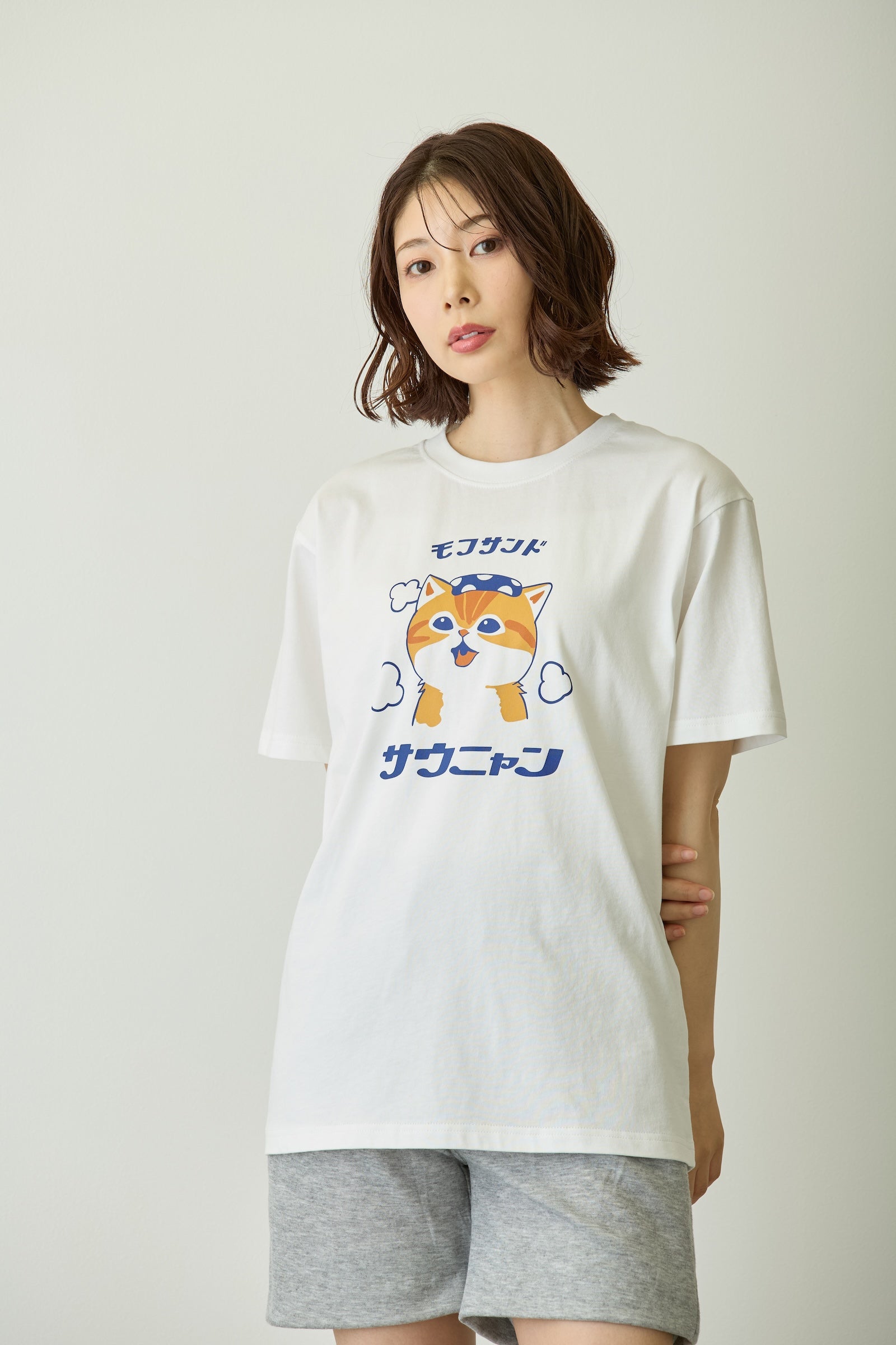 mofusand Tシャツ サウニャン ホワイト