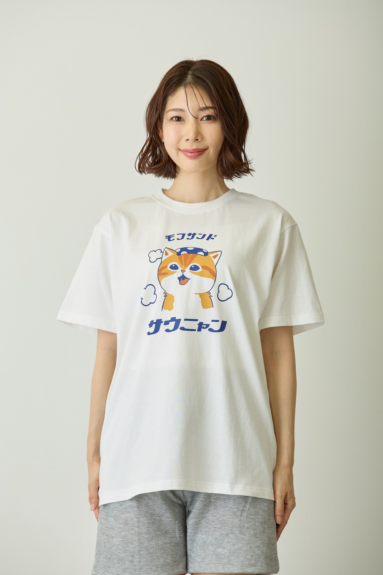 mofusand Tシャツ サウニャン ホワイト