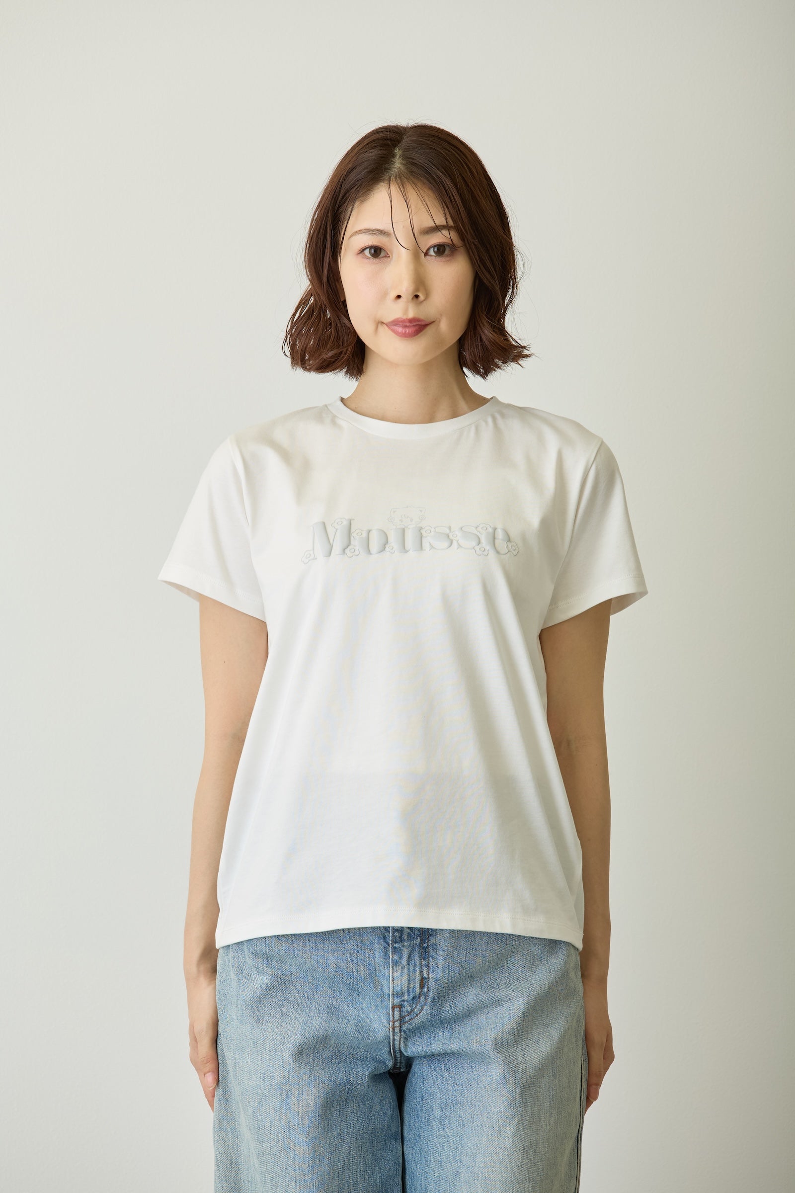 Lil ala mode  Tシャツ Bloom ムース ホワイト