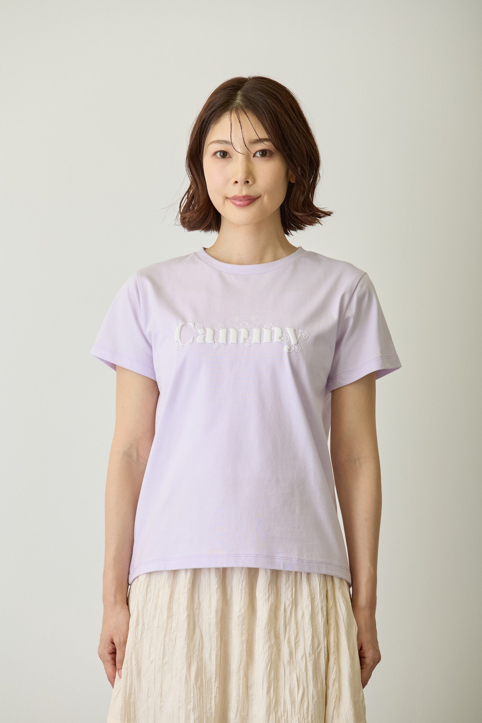 Lil ala mode  Tシャツ Bloom キャミー ラベンダー