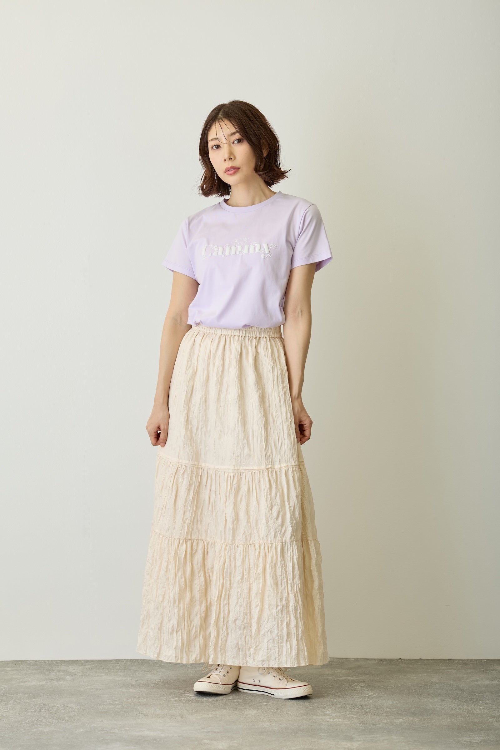 Lil ala mode  Tシャツ Bloom キャミー ラベンダー