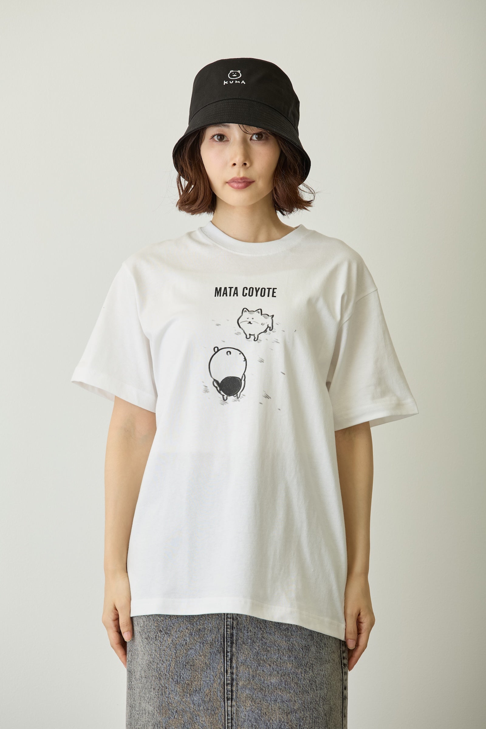 ナガノキャラクターズ Tシャツ また来ヨーテ ホワイト