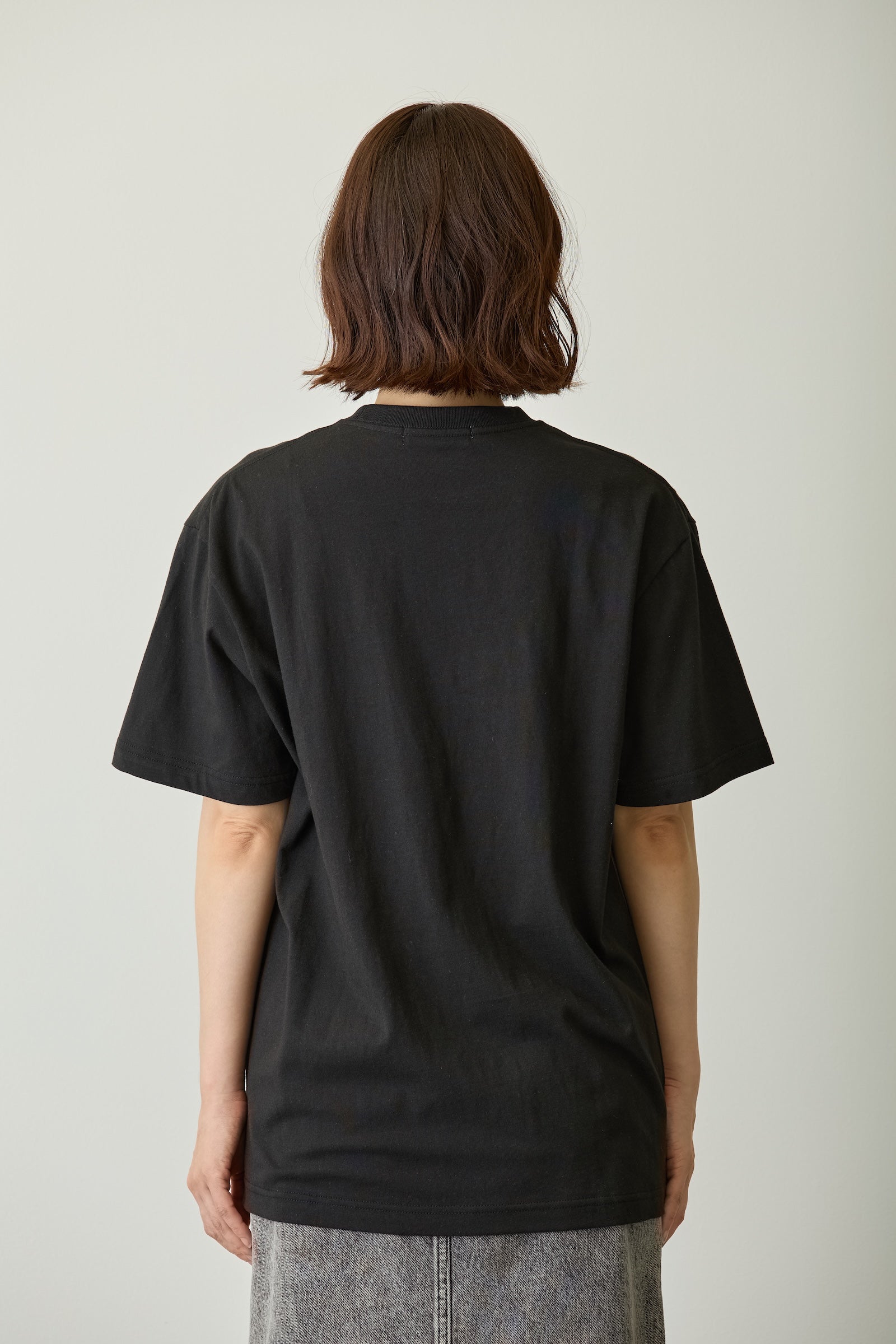 ちいかわ パックTシャツ 焼肉/屈伸 ブラック/オートミール