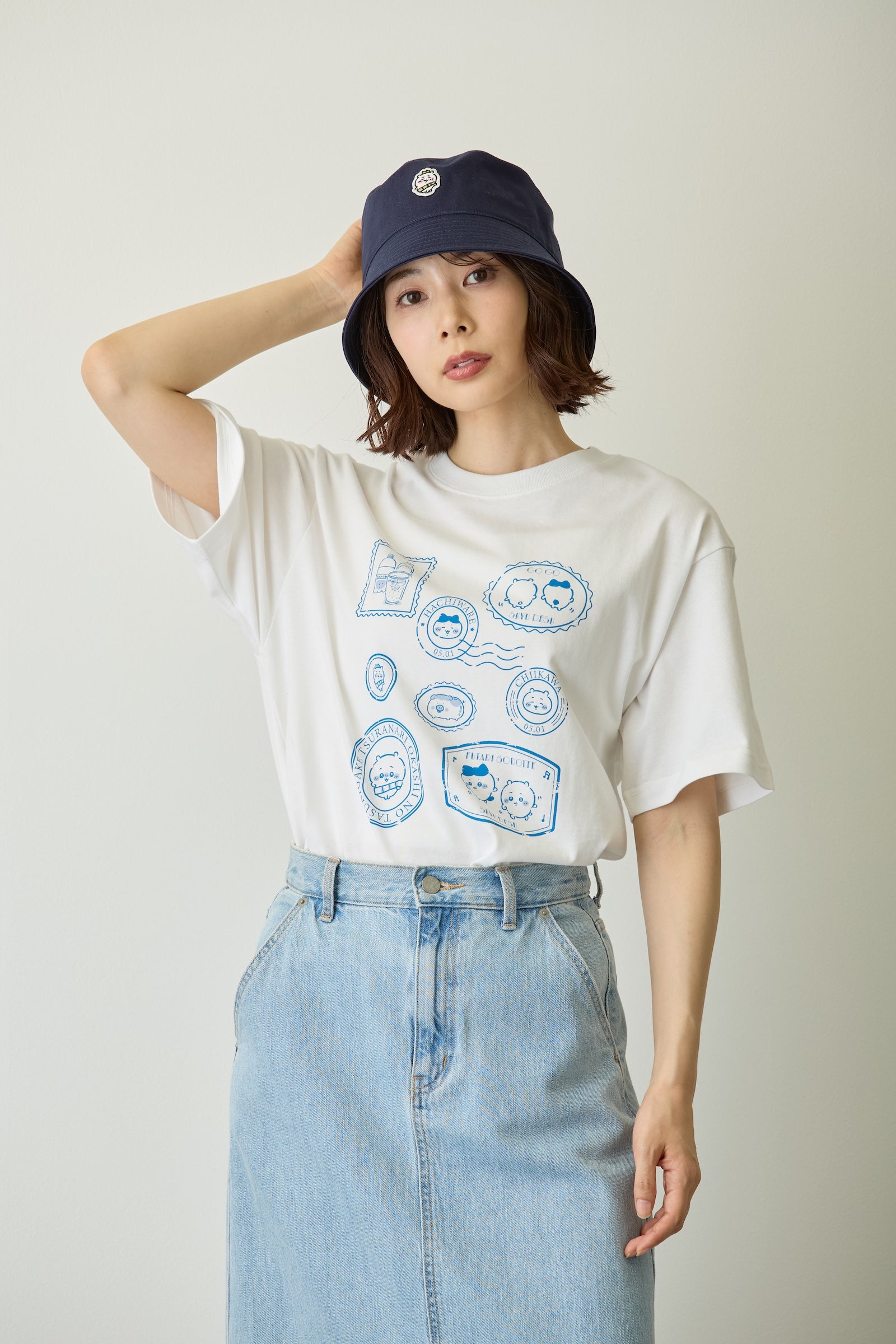 ちい ちいかわ Tシャツ 5級です ホワイト