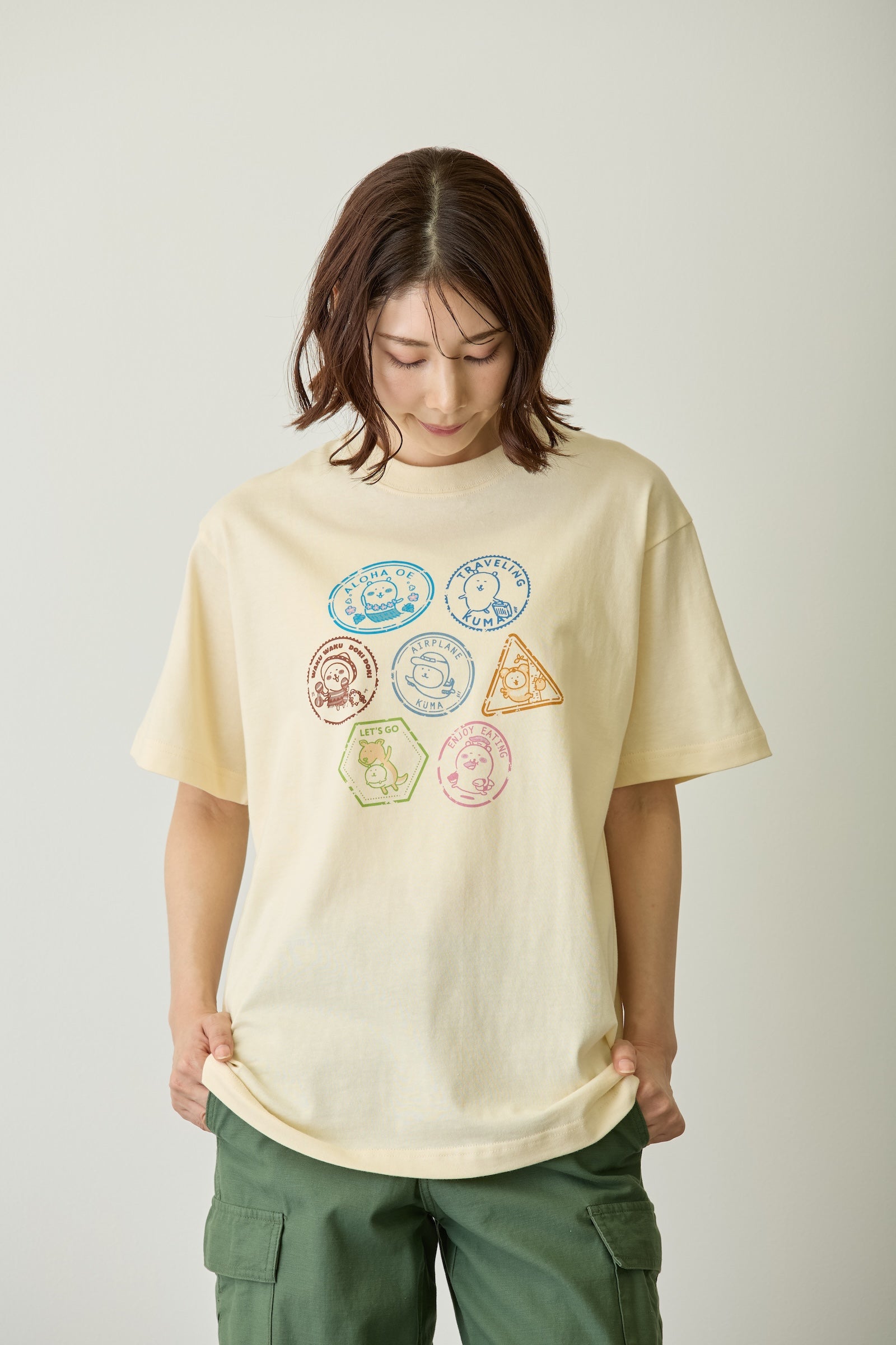 ナガノキャラクターズ Tシャツ トラベル ナチュラル