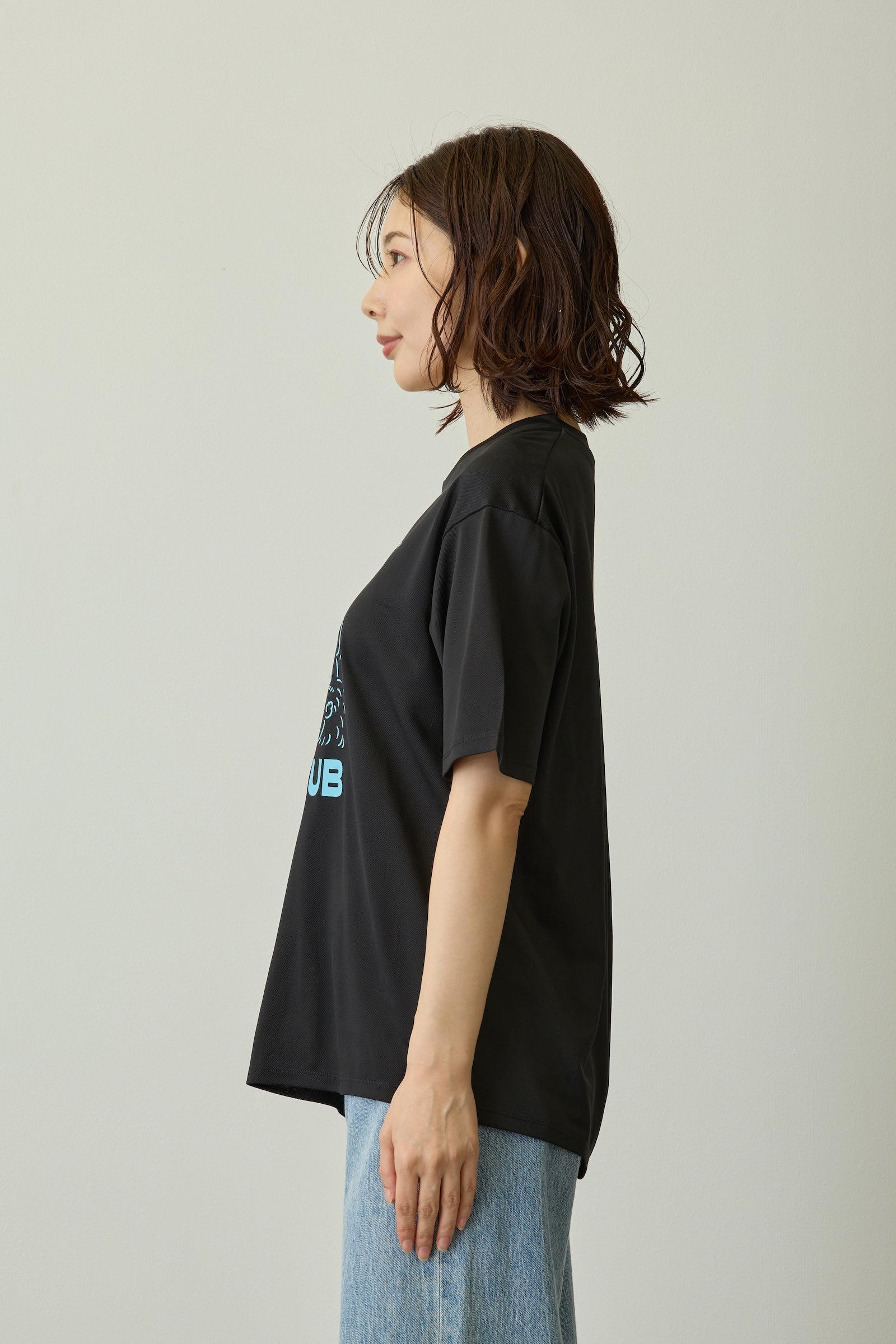 ちいかわ ドライTシャツ RUN  モモンガ古本屋 ブラック