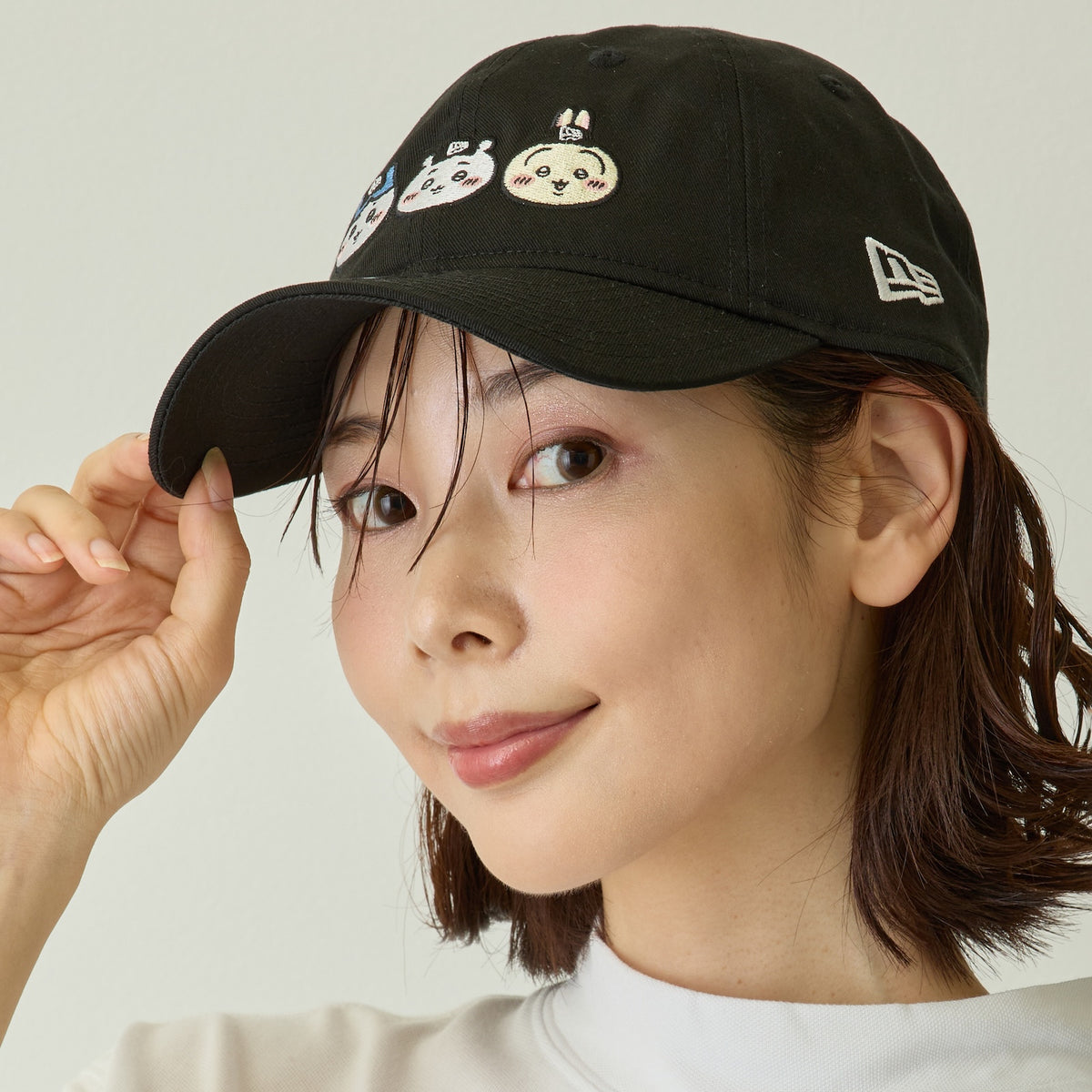 9TWENTY ちいかわ / ちいかわ・ハチワレ・うさぎ ブラック