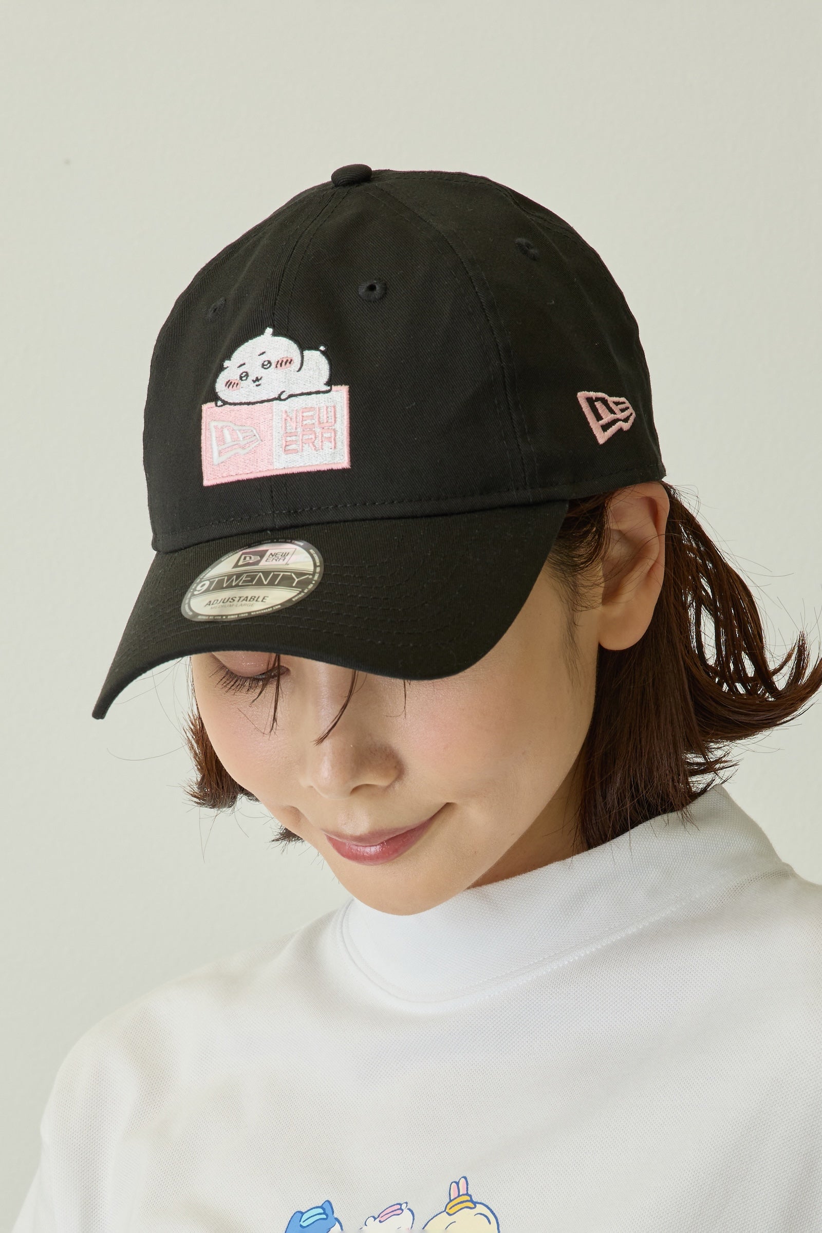 9TWENTY ちいかわ / ボックスロゴ ちいかわ ブラック