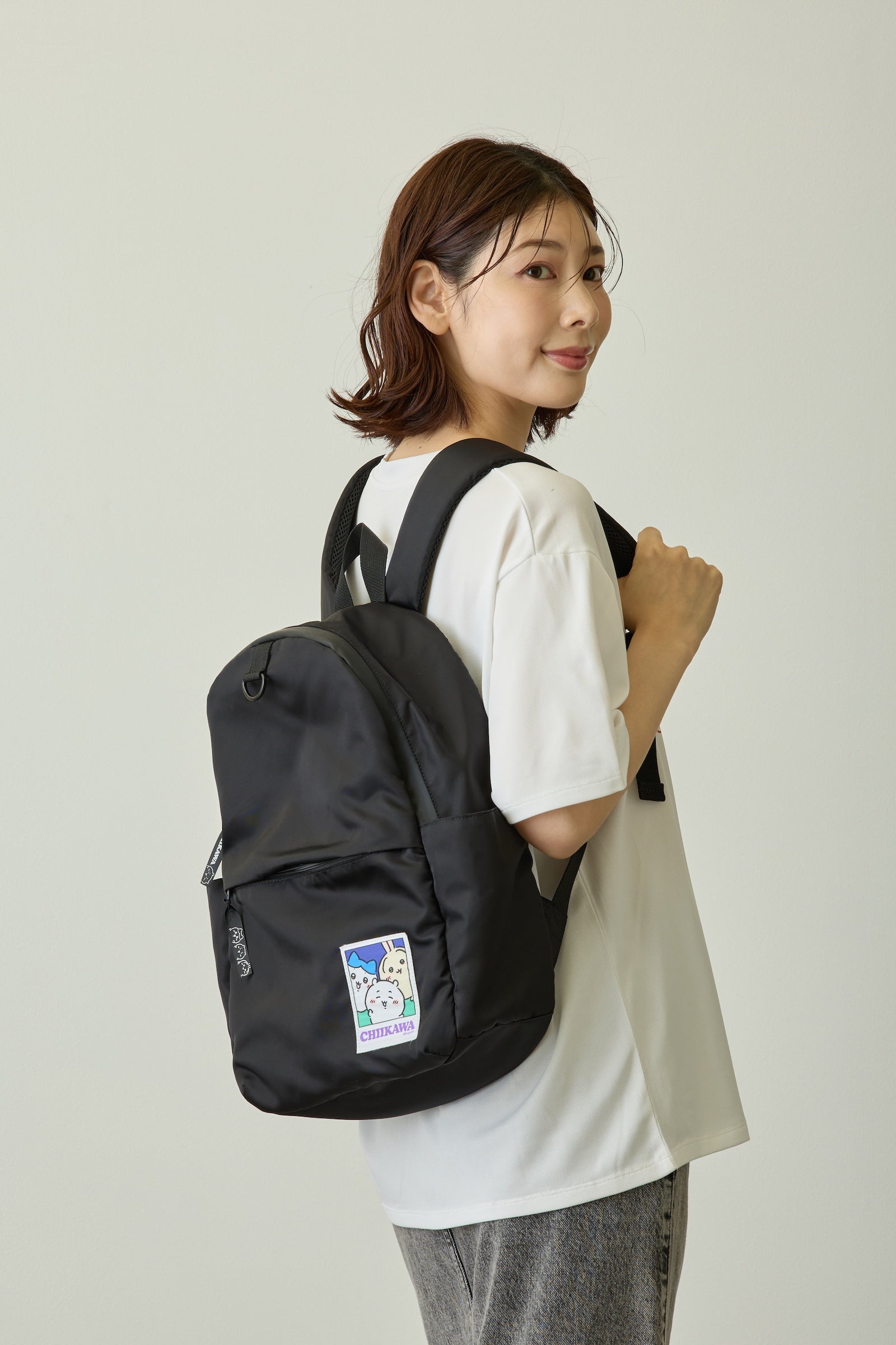 ちいと様 ちいかわ 撥水リュック みんな ブラック ONE