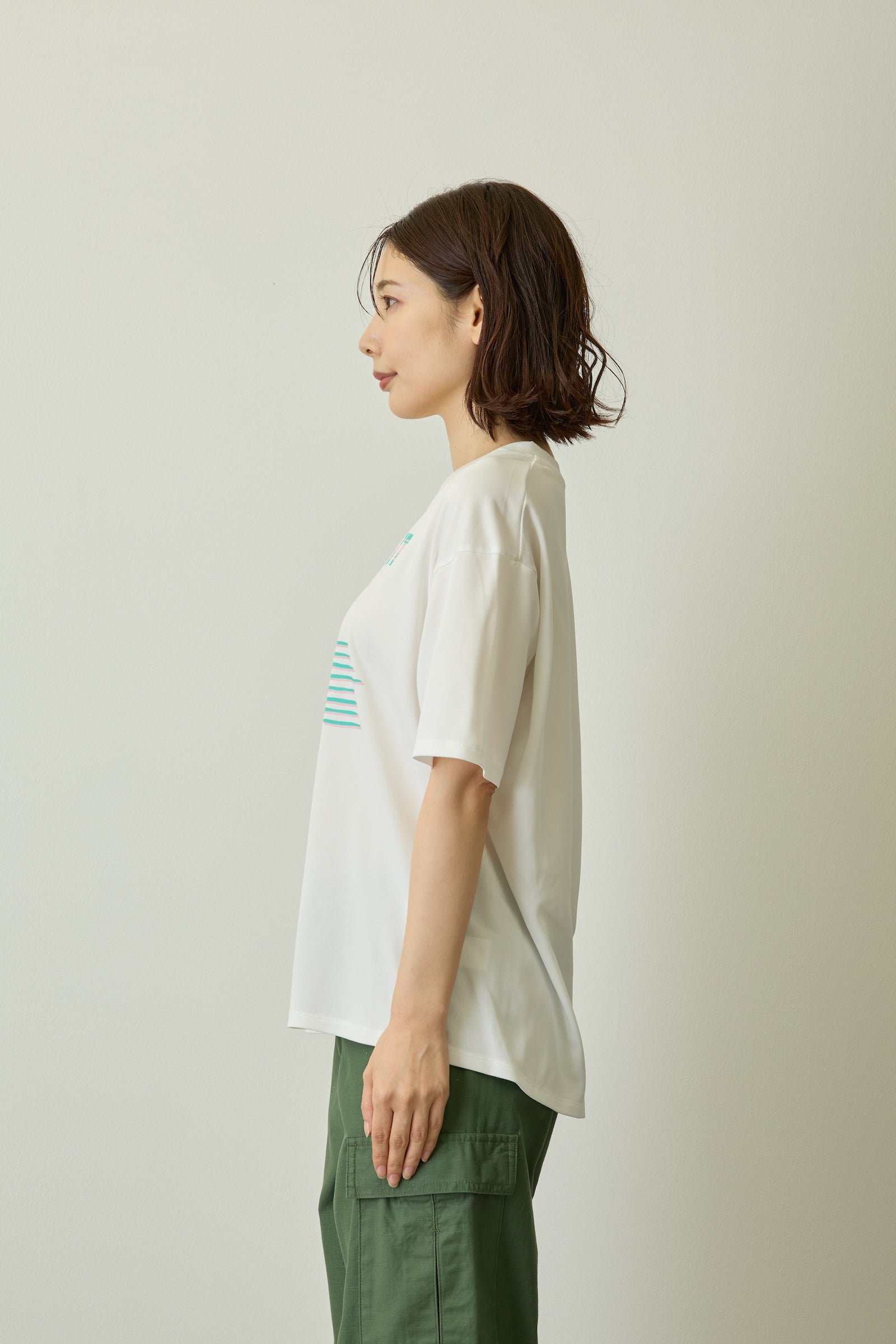 ナガノキャラクターズ ドライTシャツ CAN’T WAIT くま ホワイト