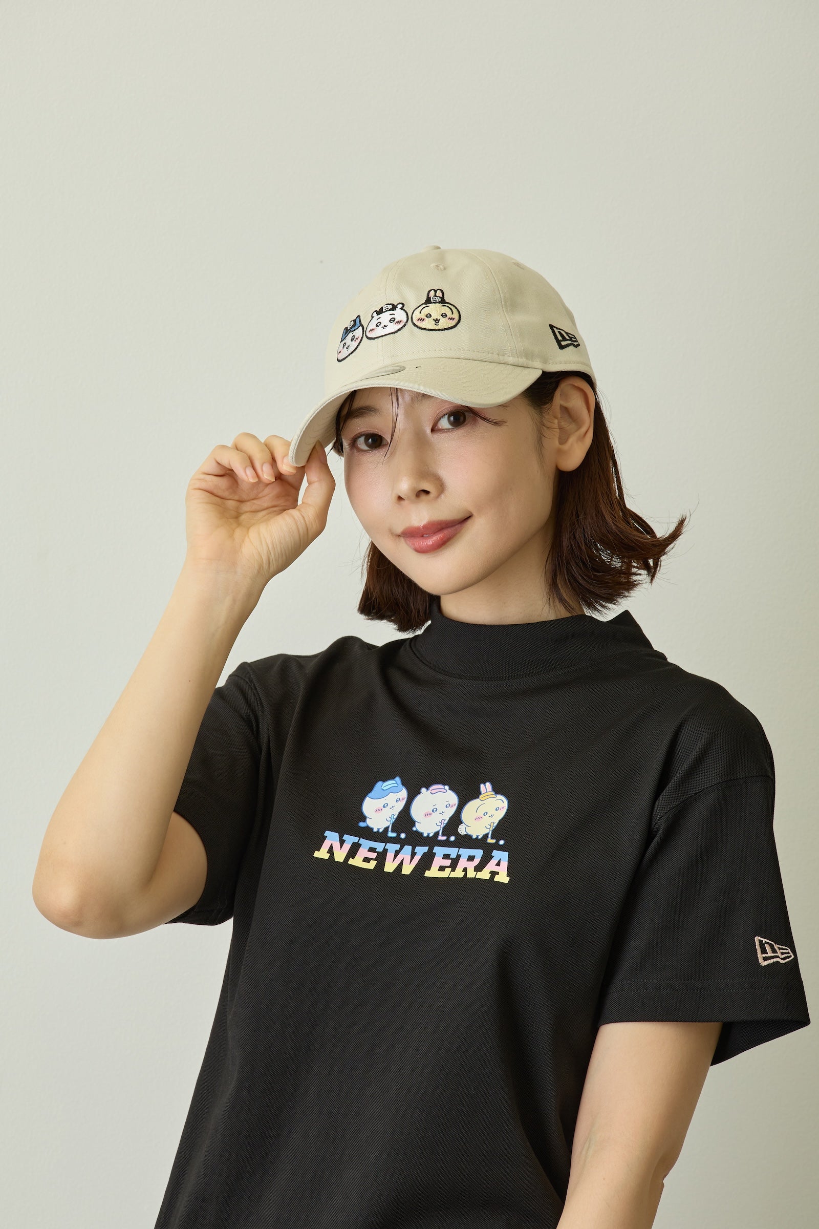 9TWENTY ちいかわ / ちいかわ・ハチワレ・うさぎ アイボリー