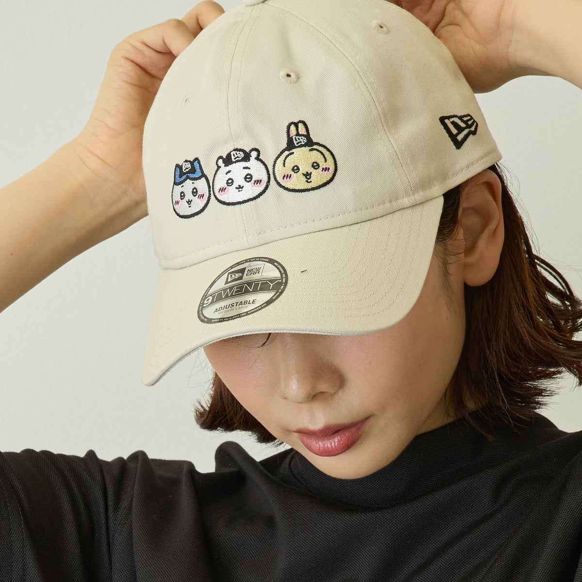 9TWENTY ちいかわ / ちいかわ・ハチワレ・うさぎ アイボリー