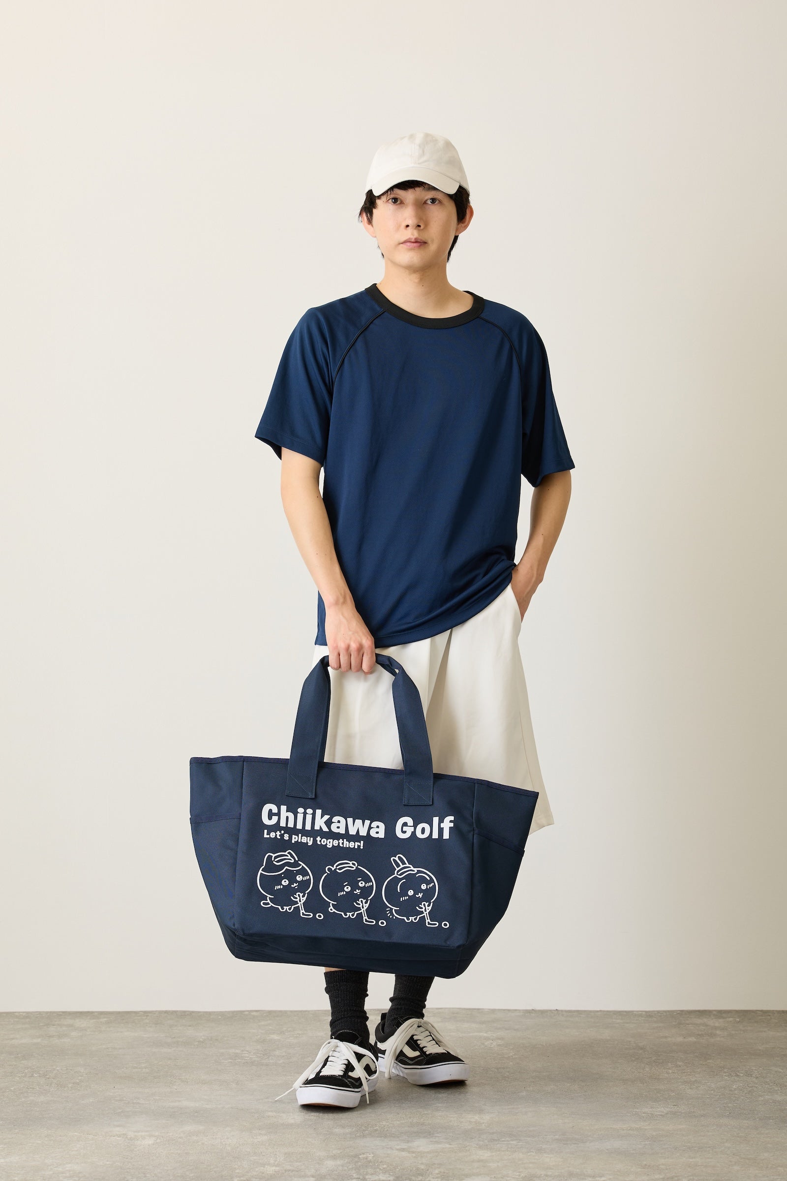 ちいかわGOLF ロッカーバッグ みんな ネイビー
