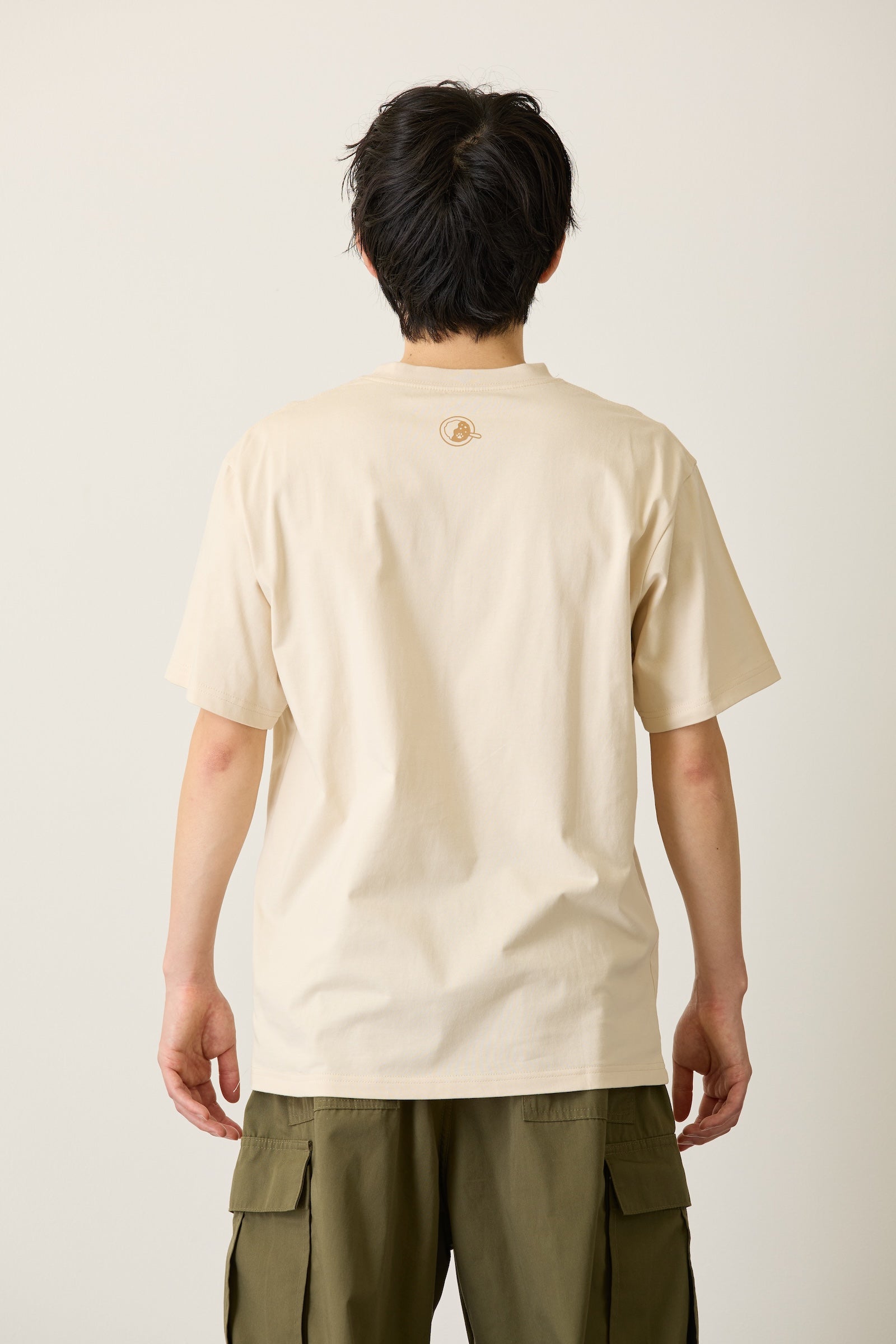 mofusand Tシャツ ネコカレー ナチュラル