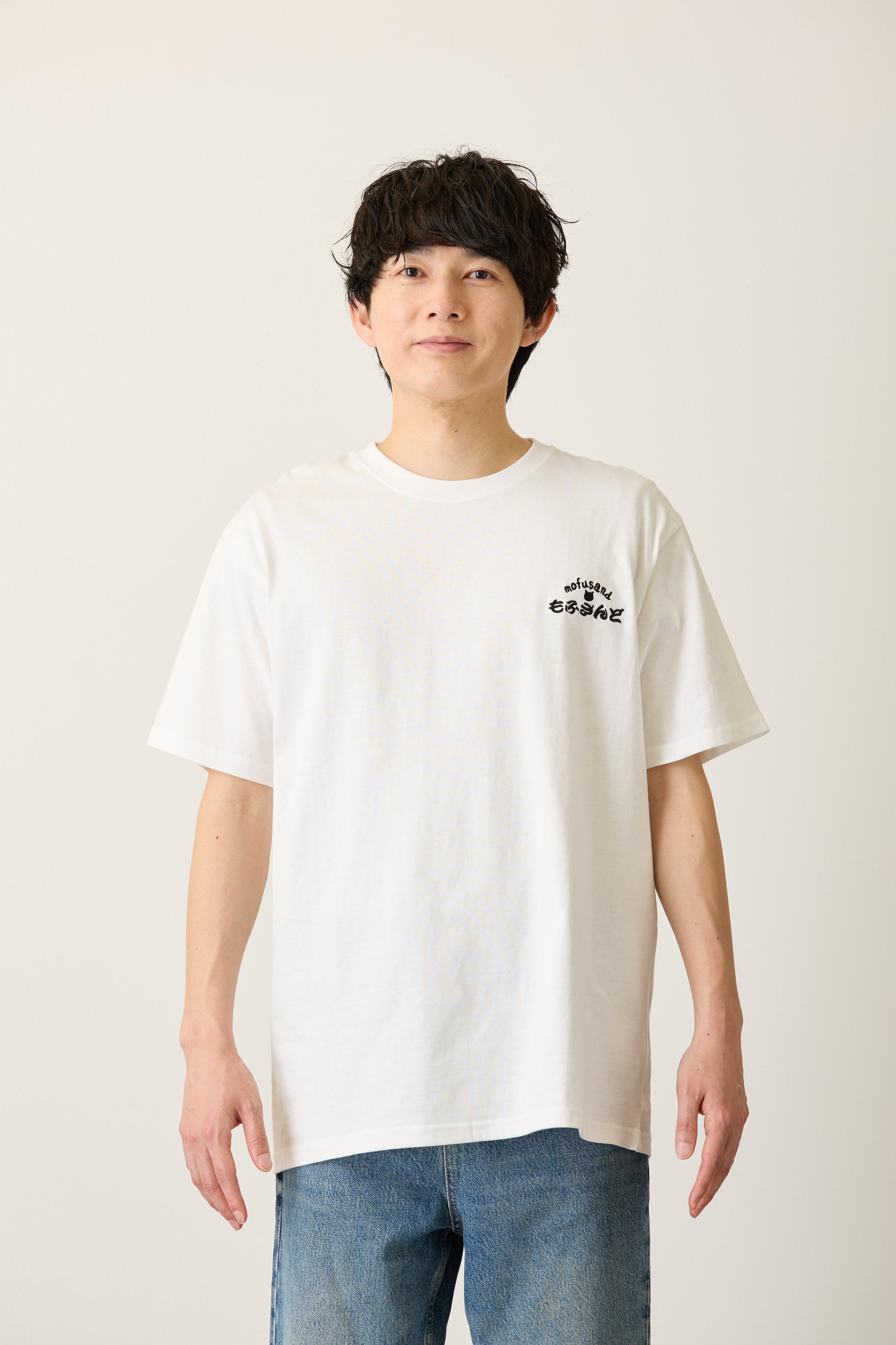 mofusand お寿司 Tシャツ 寿司下駄 ホワイト