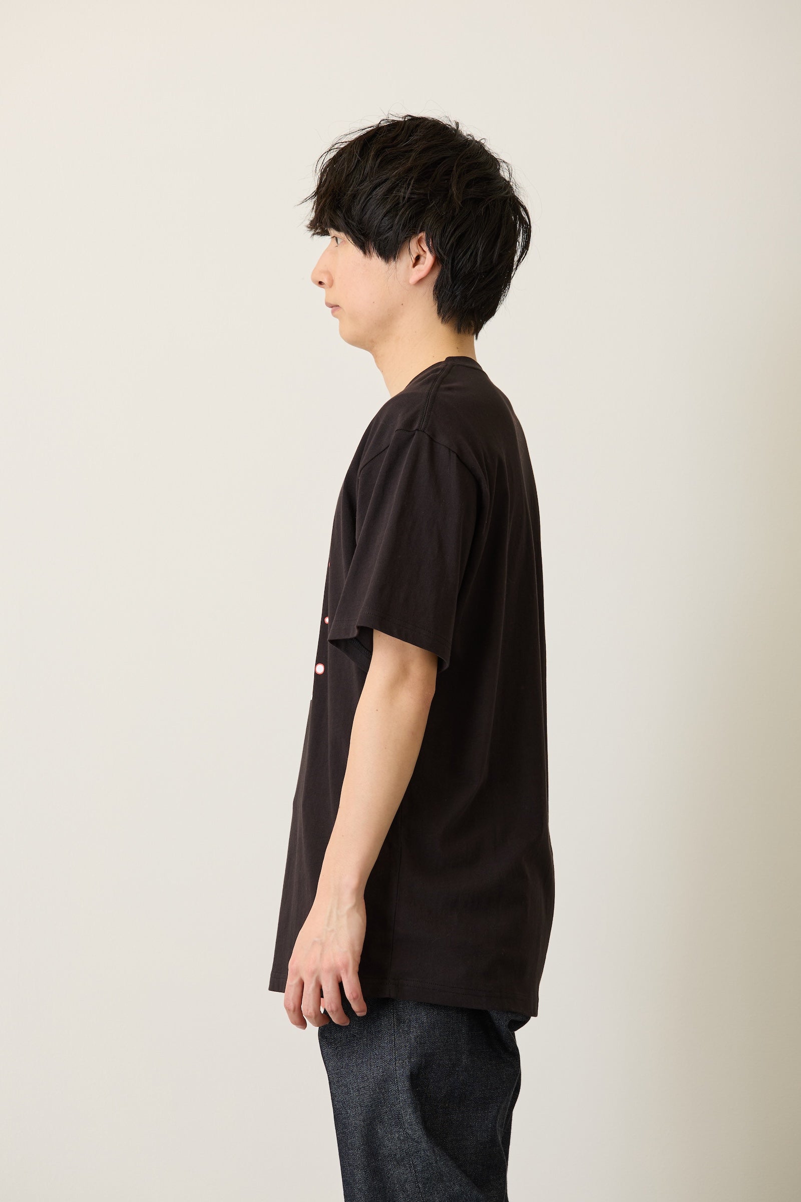 mofusand Tシャツ ネコビィル ブラック
