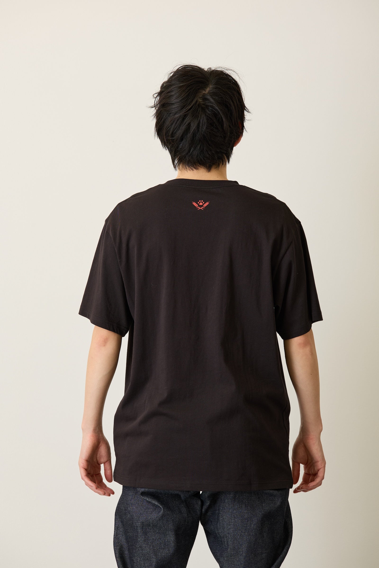 mofusand Tシャツ ネコビィル ブラック