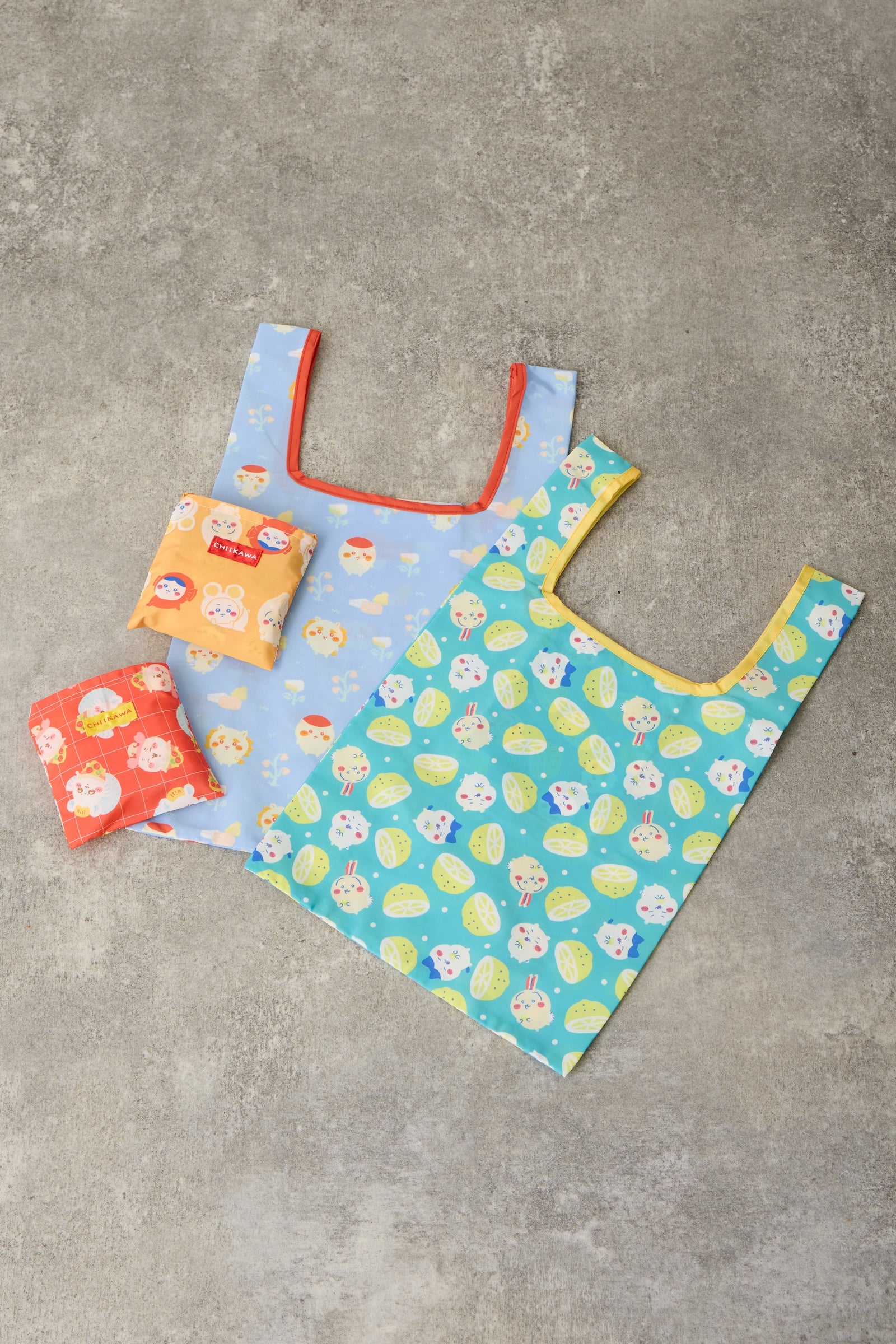 非売品いろはす　オリジナル　ちいかわエコバッグ ちいかわ エコバッグ レモン ターコイズ ONE
