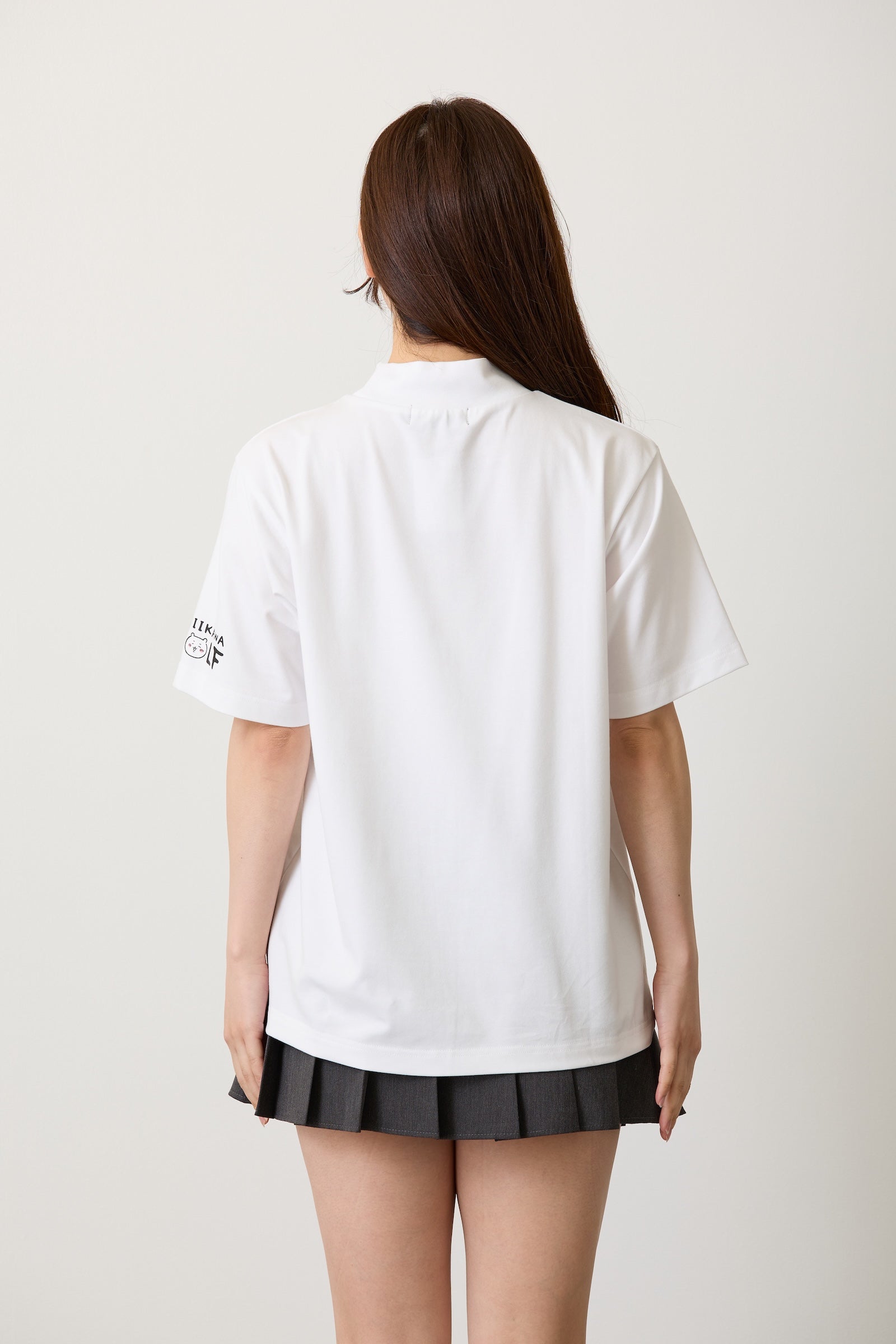 ちいかわGOLF モックネックTシャツ ちいかわグリーン ホワイト