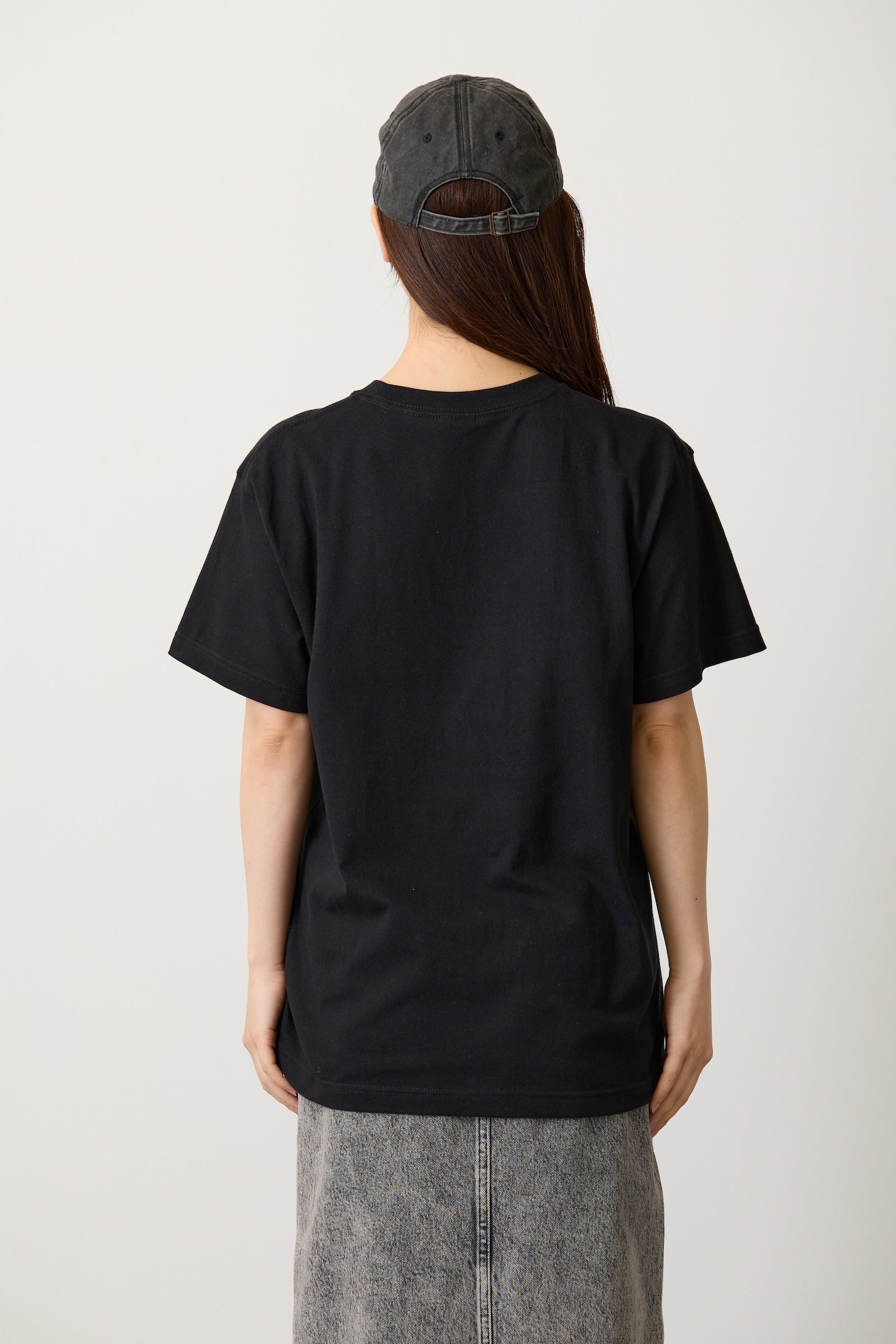 助六の日常 Tシャツ 満員電車のハムスター ブラック